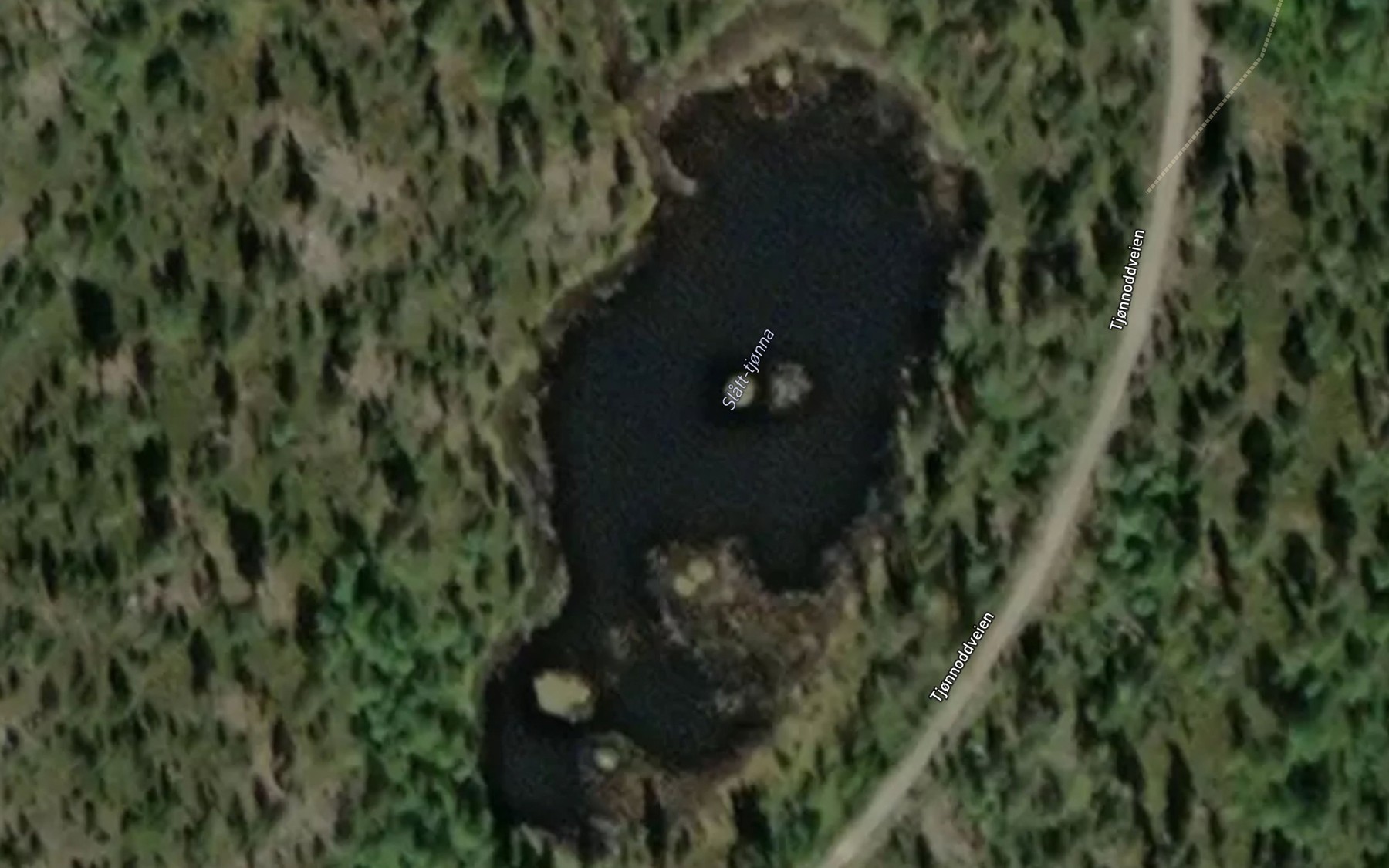 Satellite map of the Slatt-tjonna