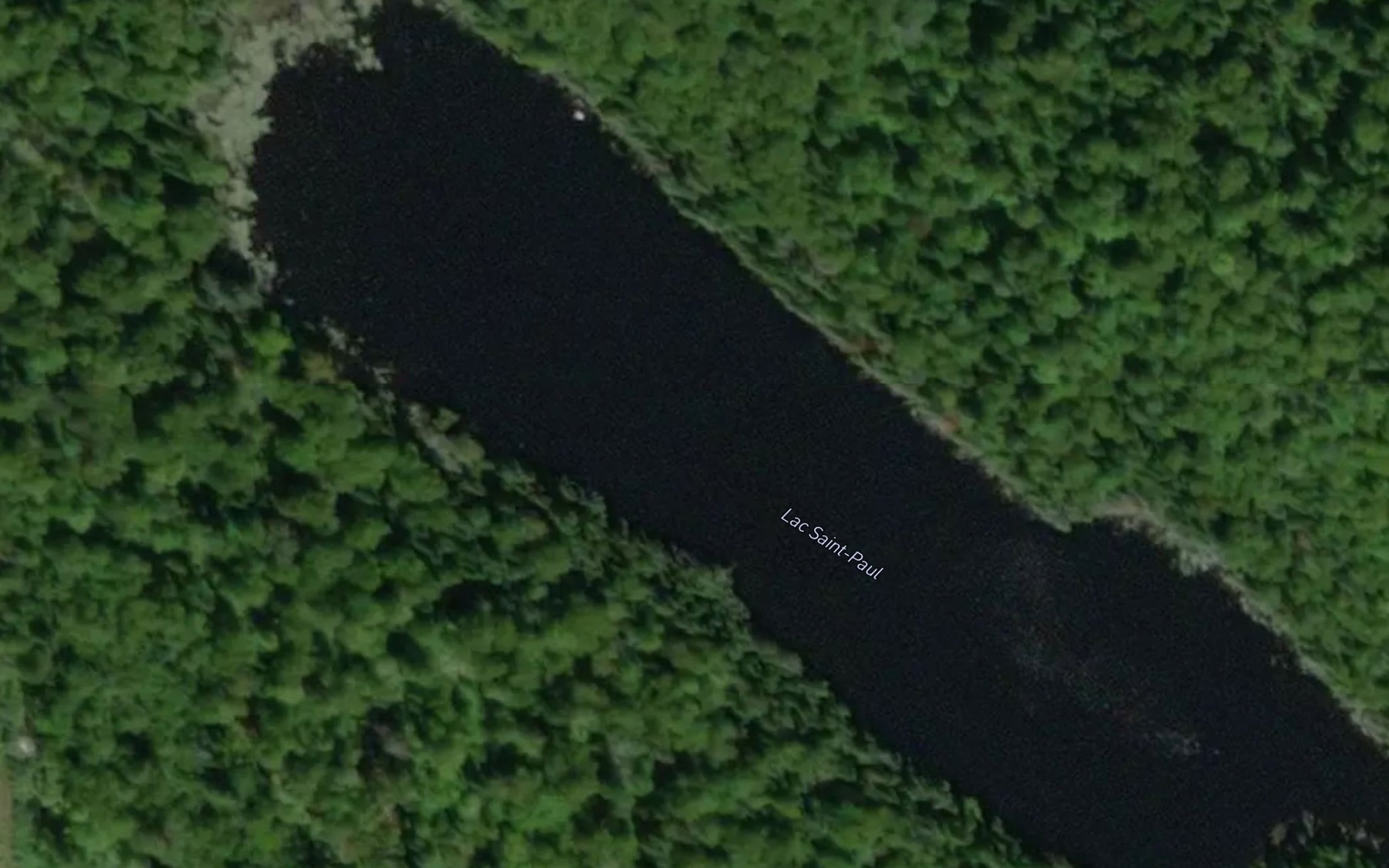 Satellite map of the Lac Saint-Paul