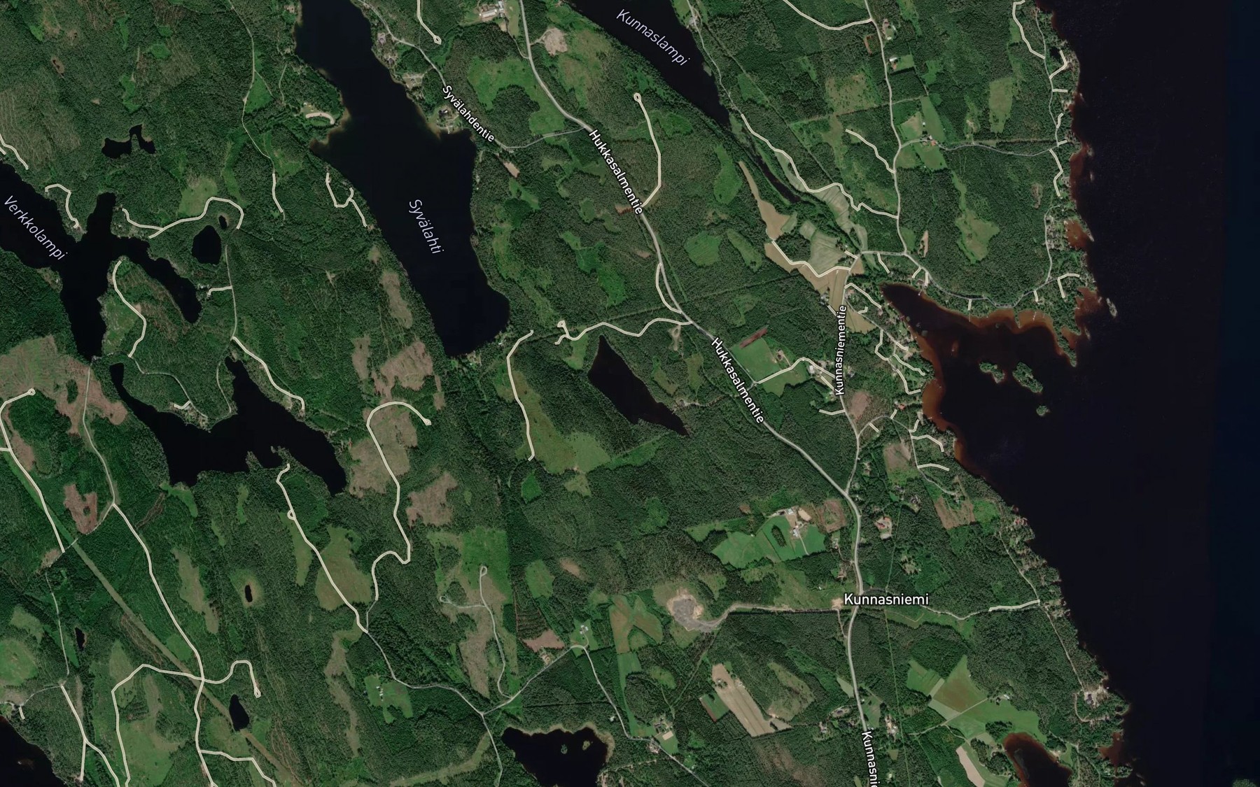 Satellite map of the Ruotalampi