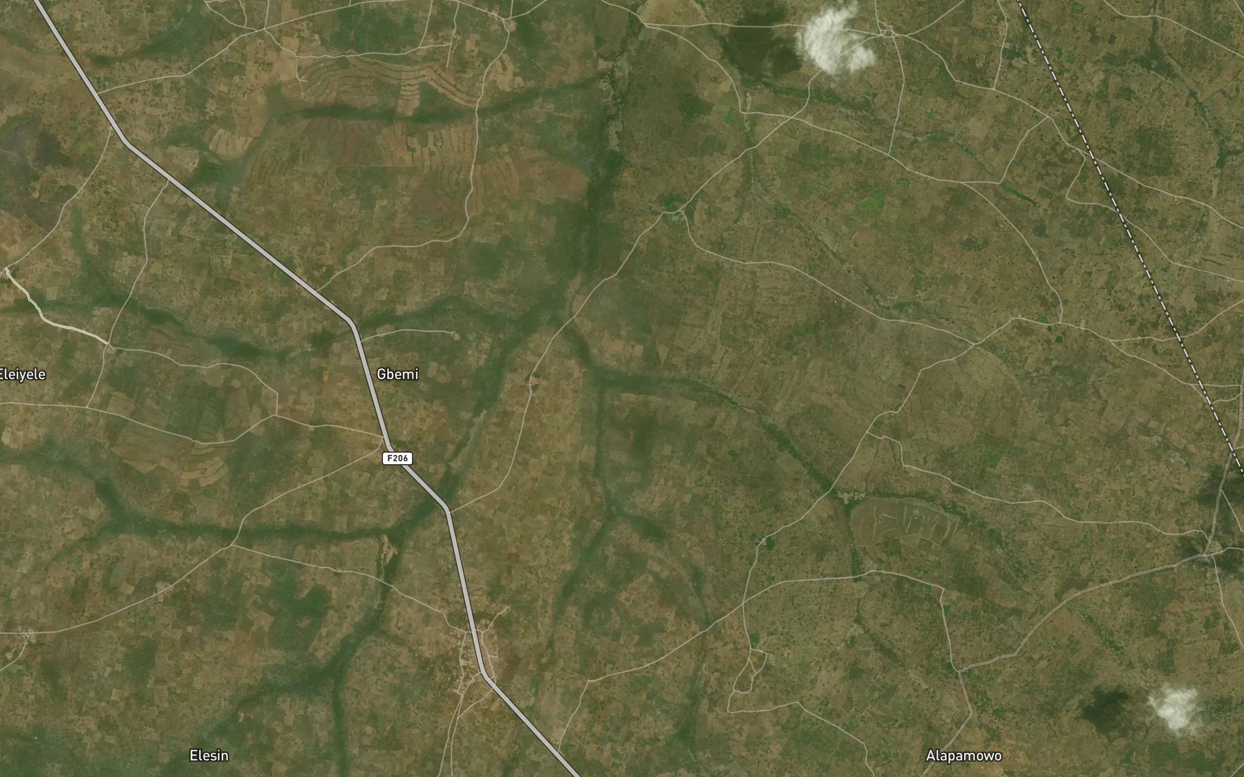 Satellite map of the River Alaje