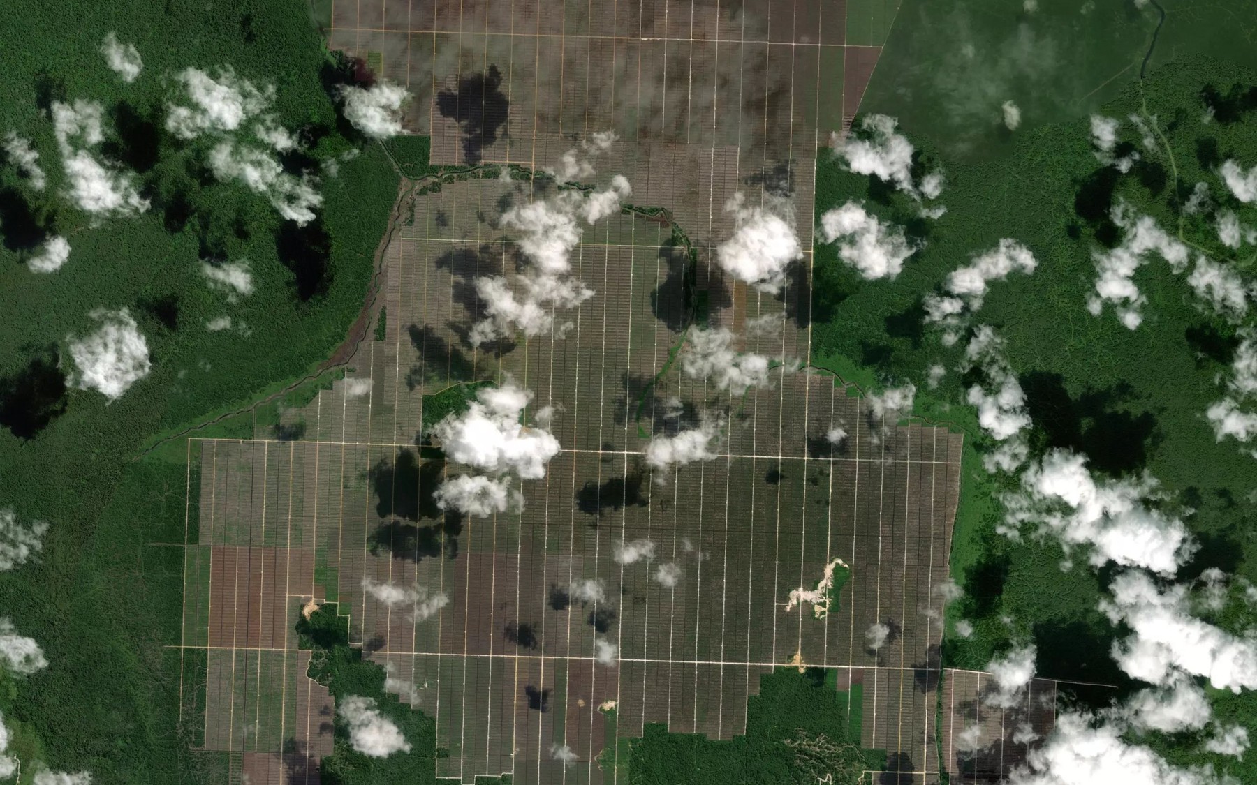 Satellite map of the Sungai Langkau Guma