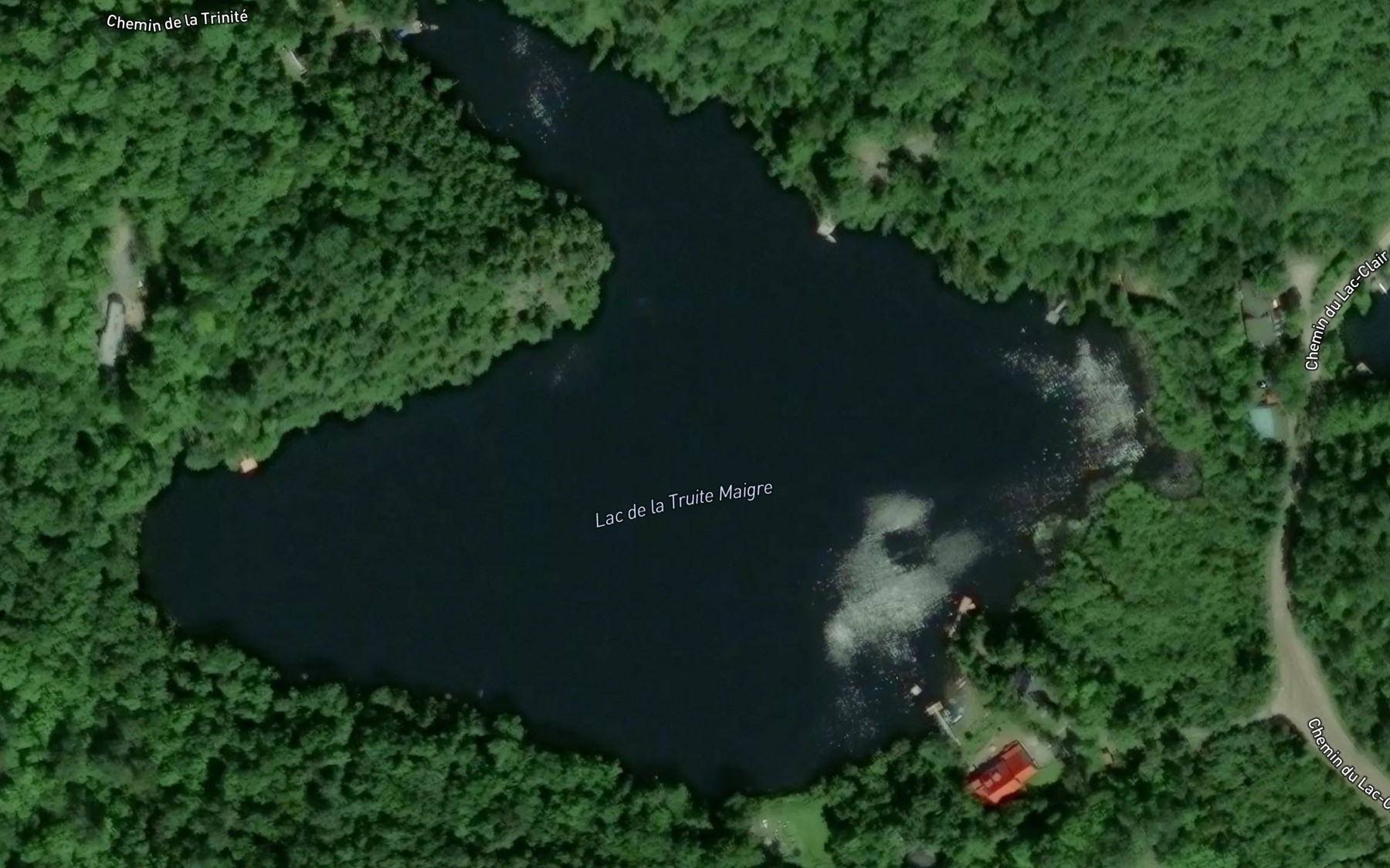 Satellite map of the Lac de la Truite Maigre