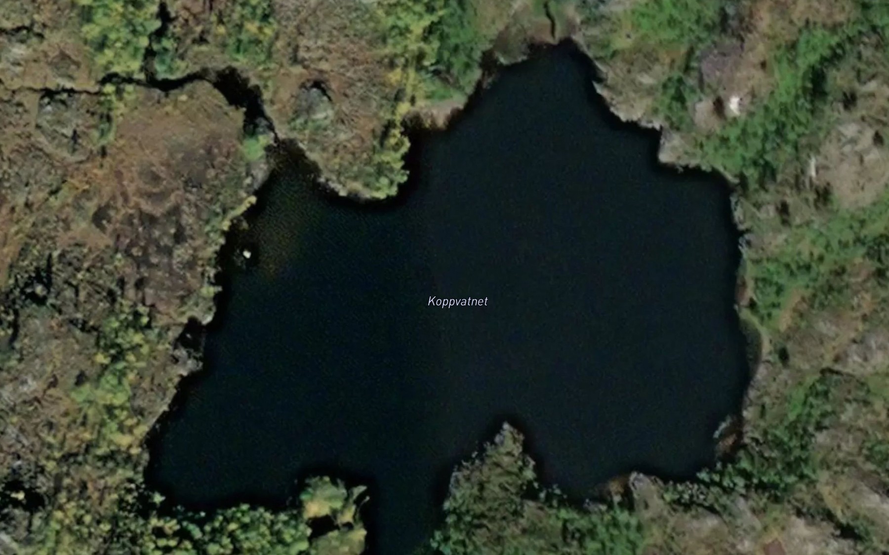 Satellite map of the Koppvatnet