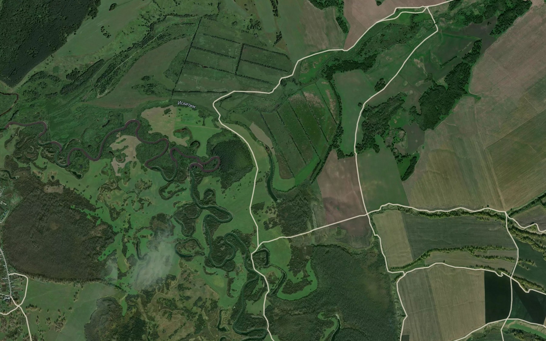 Satellite map of the Ozero Linevoye