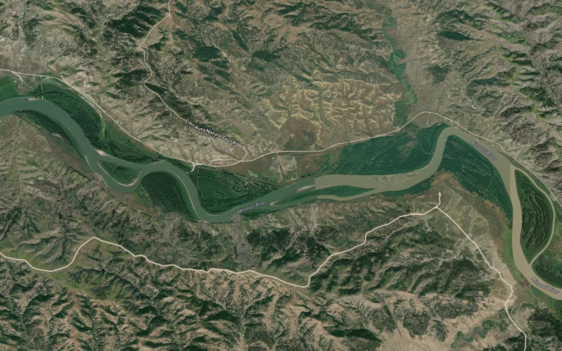 Satellite map of the White Bottoms