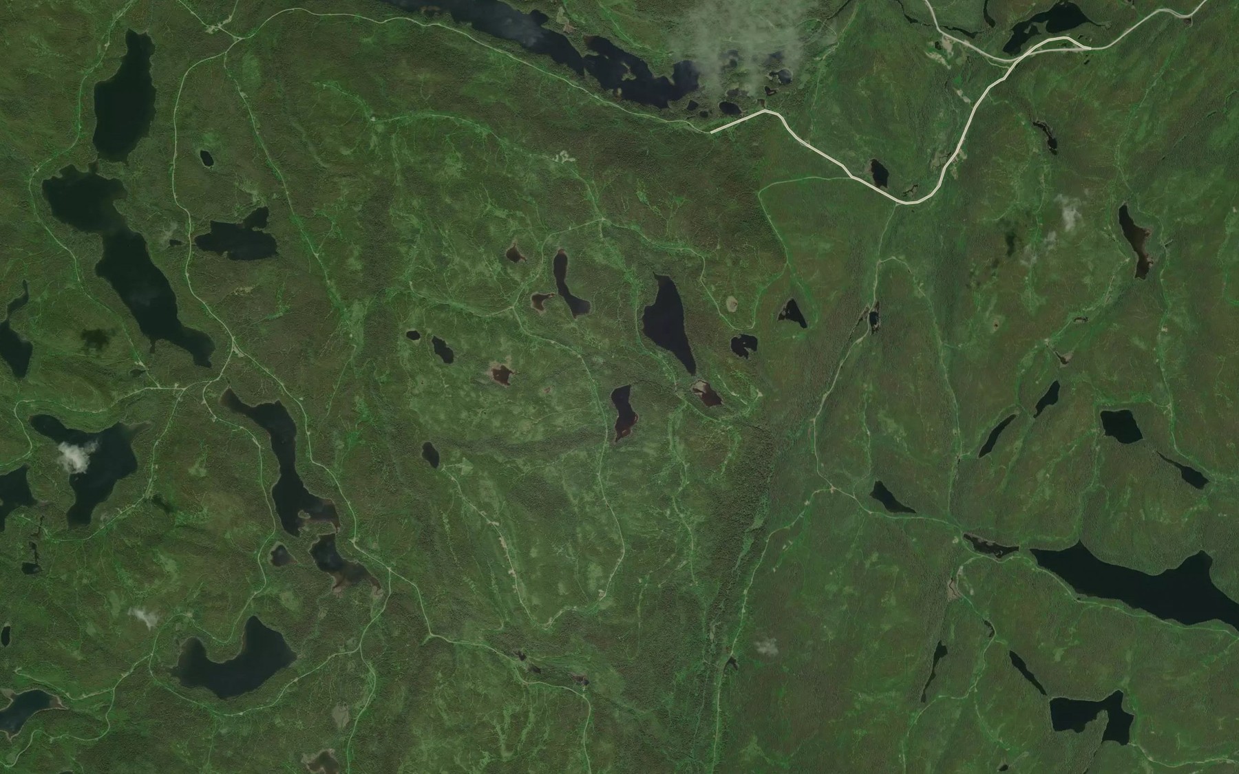 Satellite map of the Lac des Farfadets