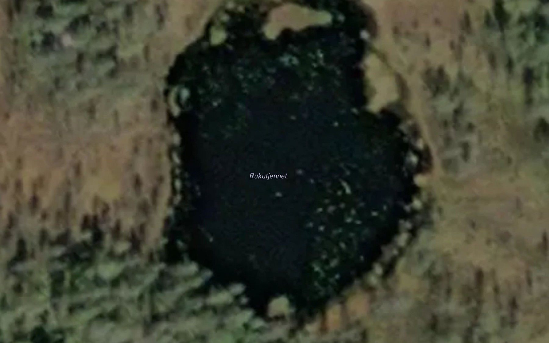 Satellite map of the Rukutjernet