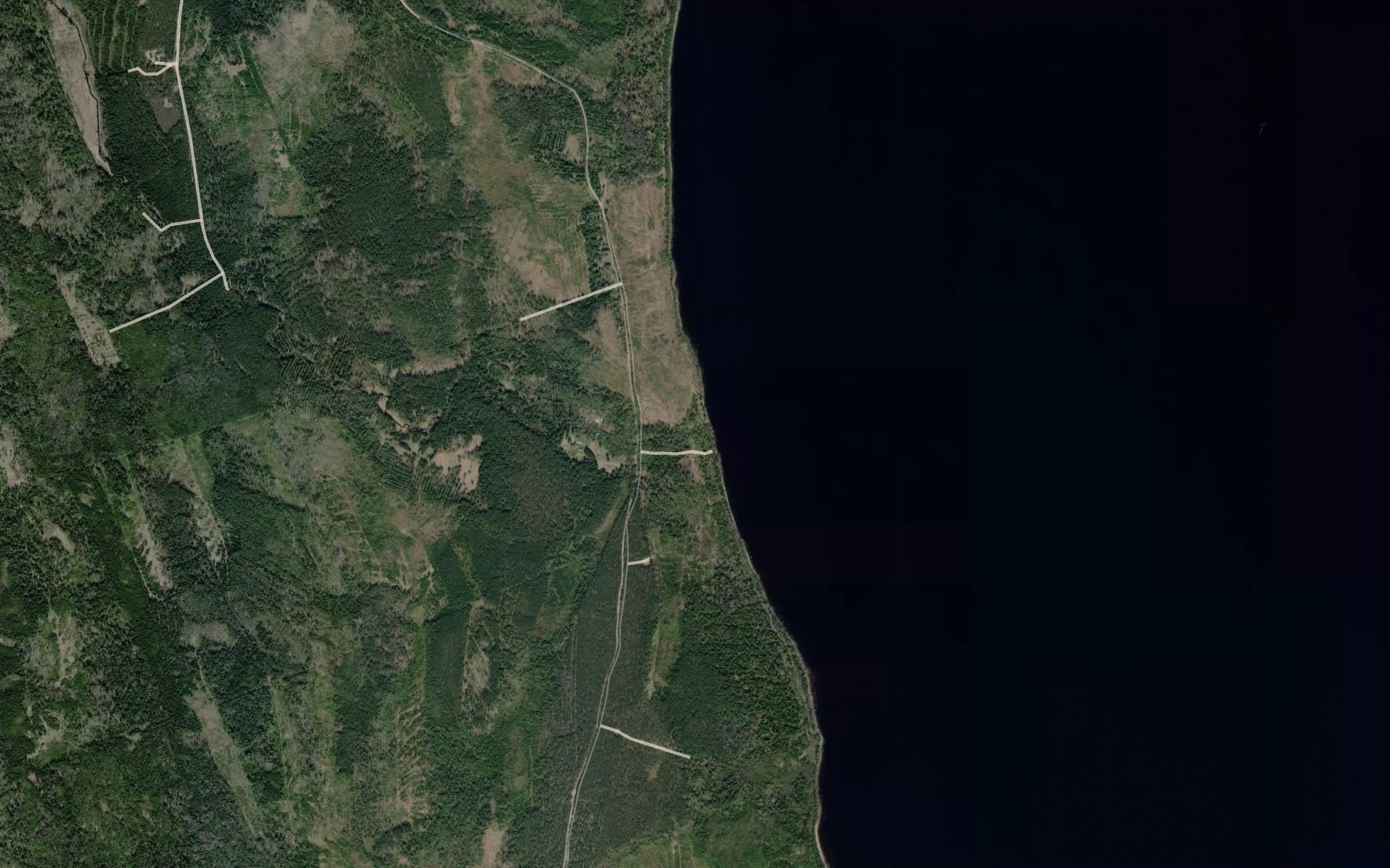 Satellite map of the Semuzh'ya