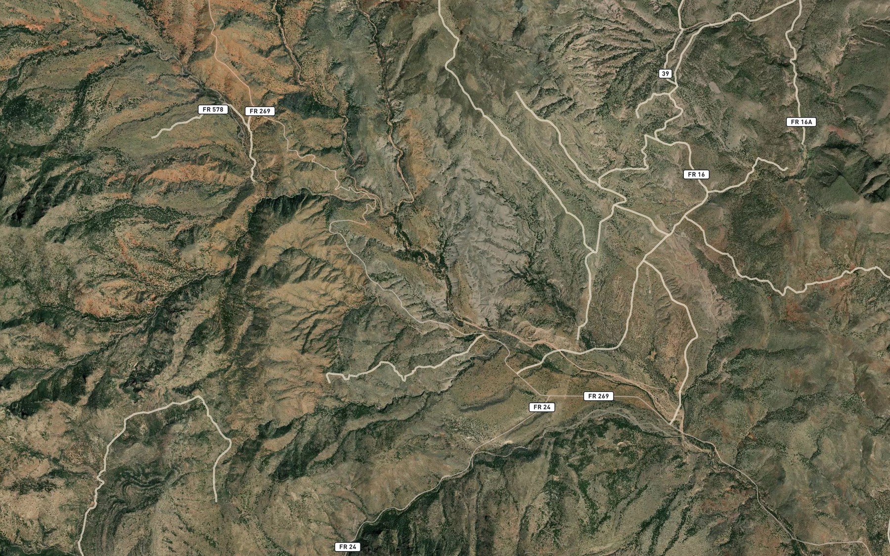 Satellite map of the LX Spring