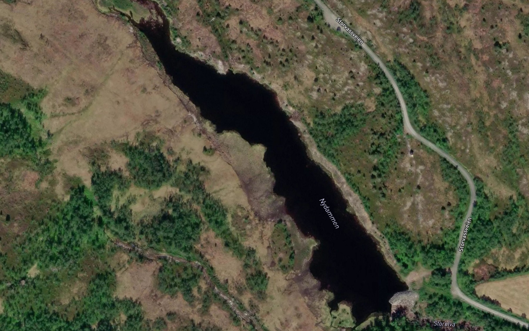 Satellite map of the Gausvikelva