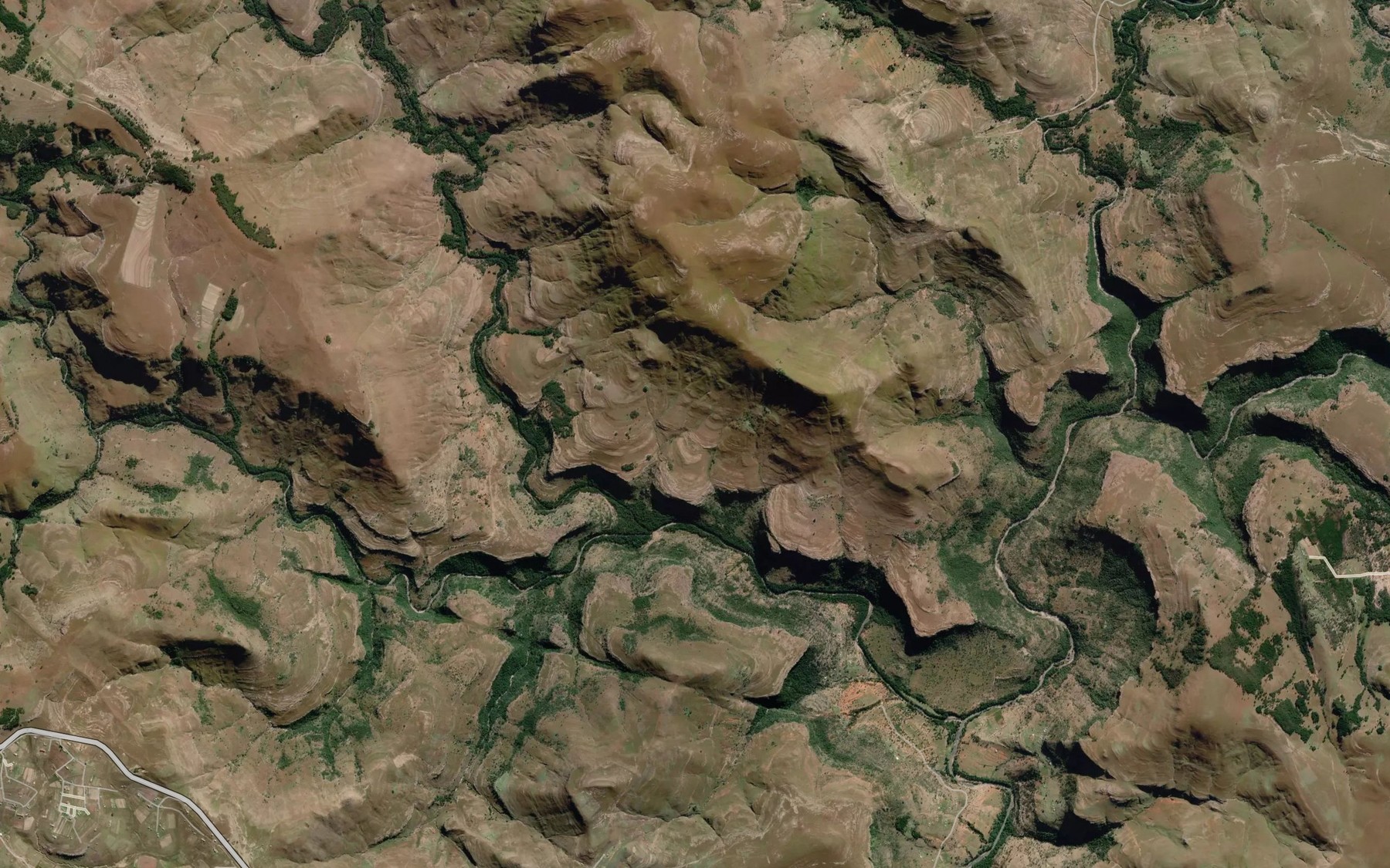 Satellite map of the Slangrivier