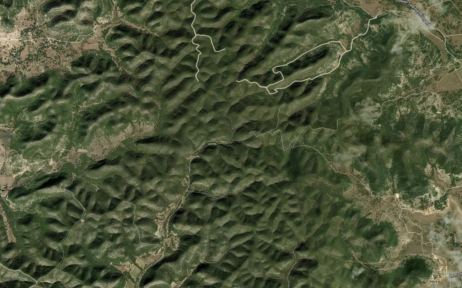 Satellite map of the Panther Springs