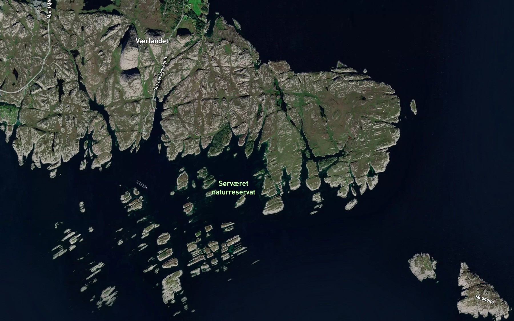 Satellite map of the Stabbevagen