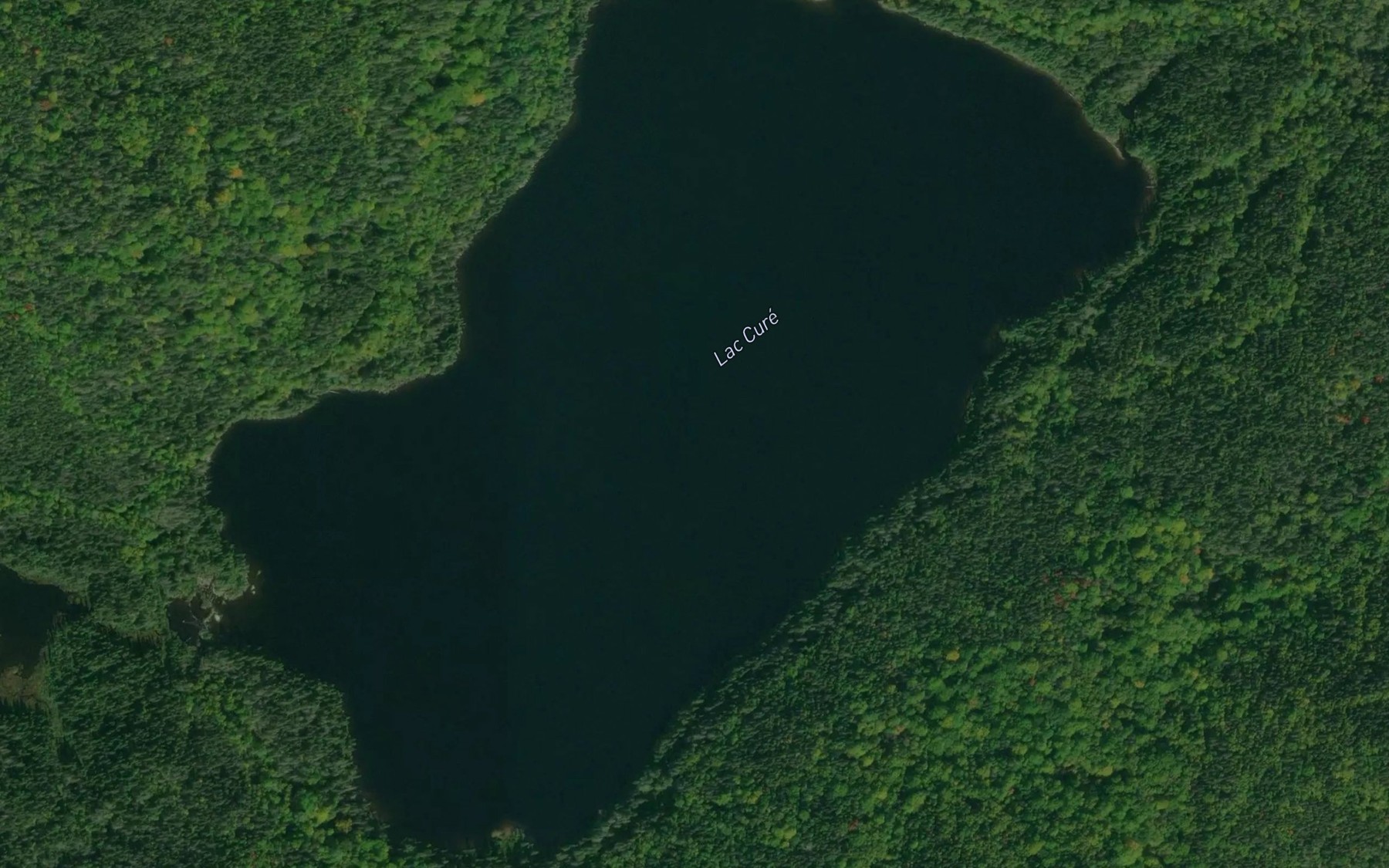 Satellite map of the Lac Cure