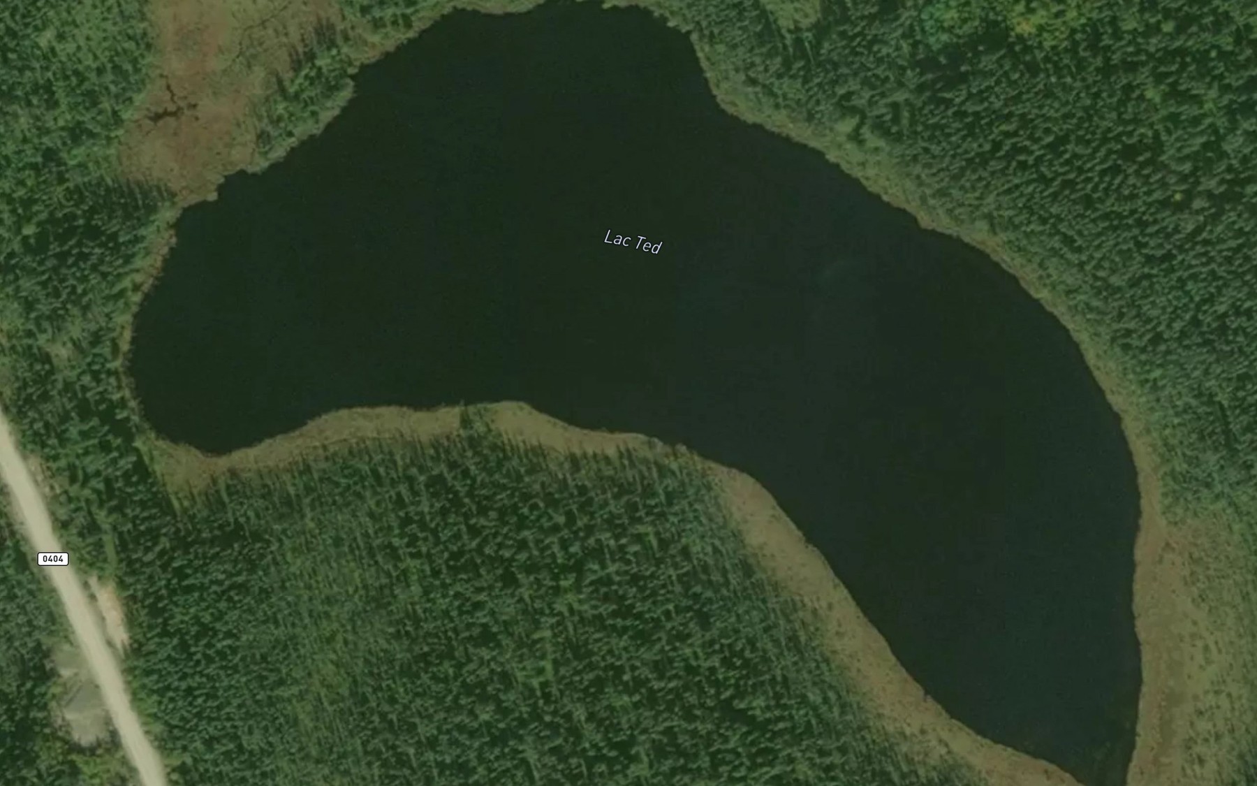 Satellite map of the Lac Ted
