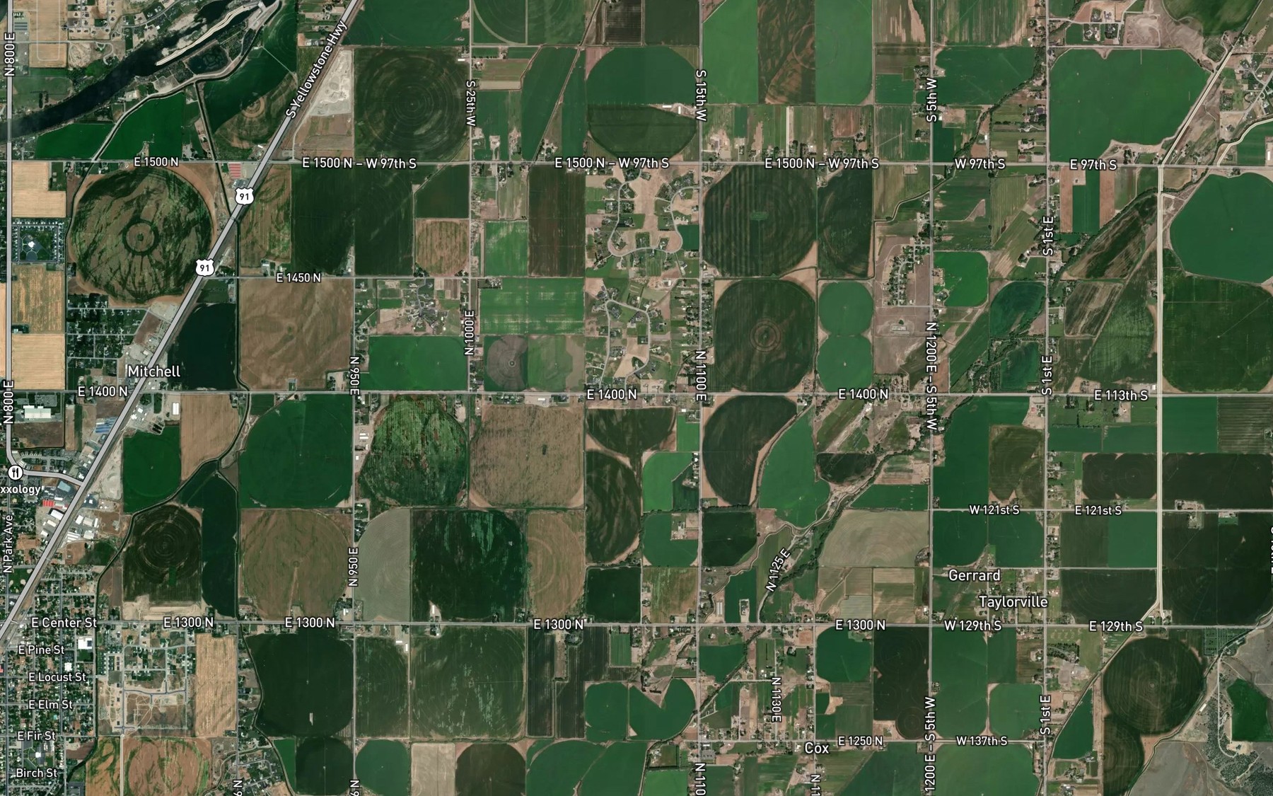 Satellite map of the Kearney Canal