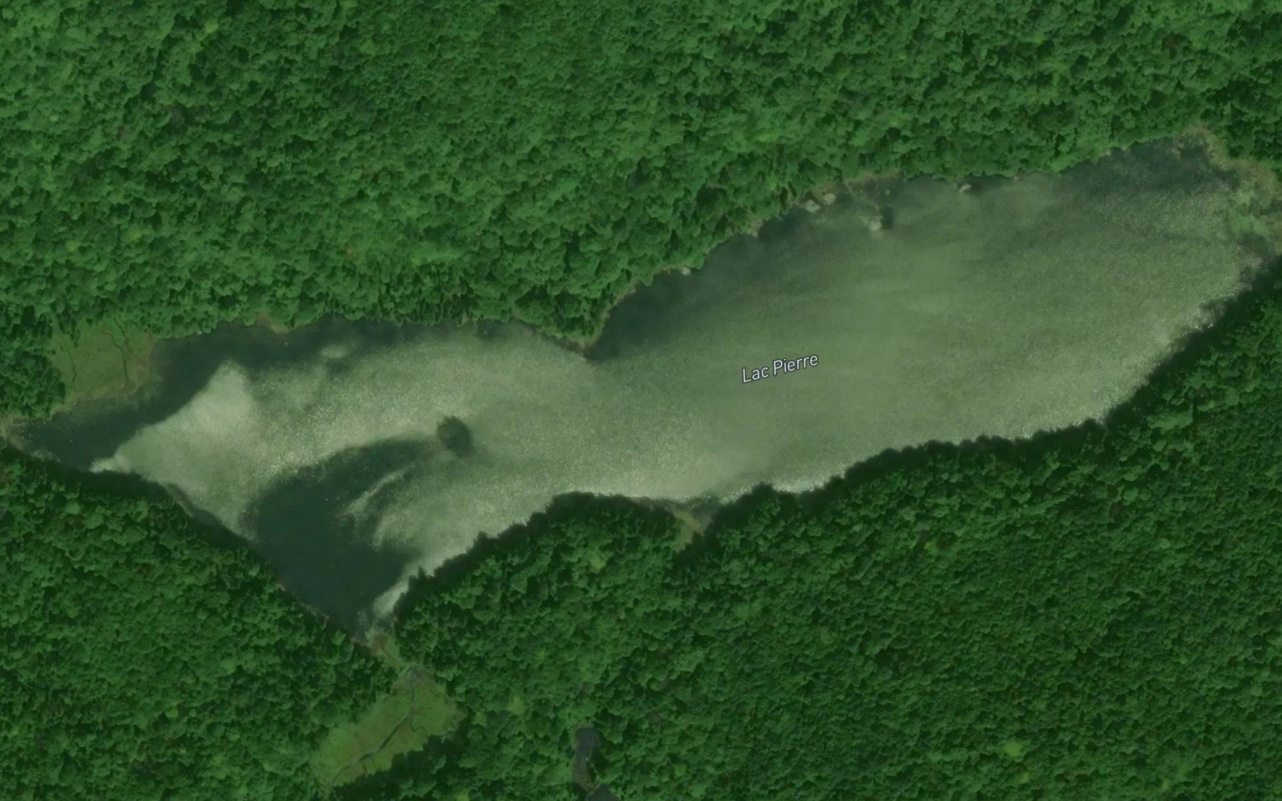 Satellite map of the Lac Pierre