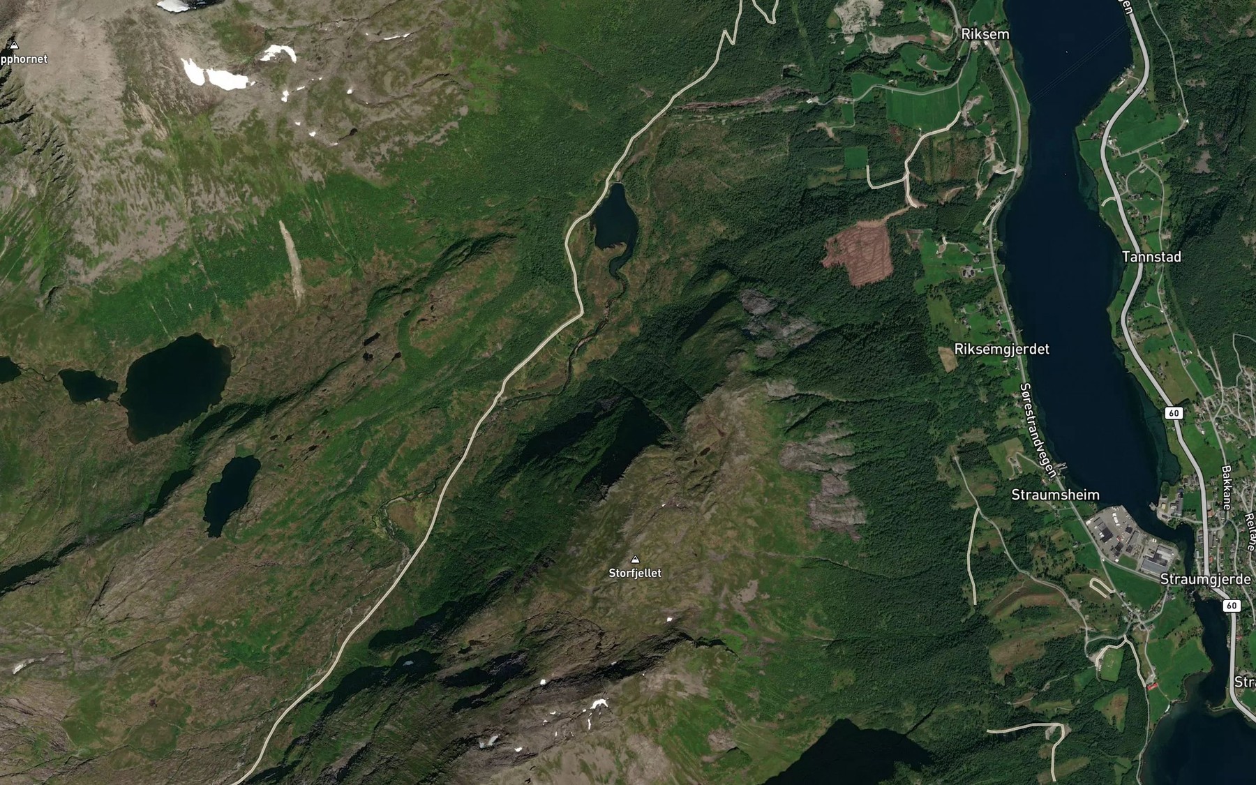 Satellite map of the Fonnagrova