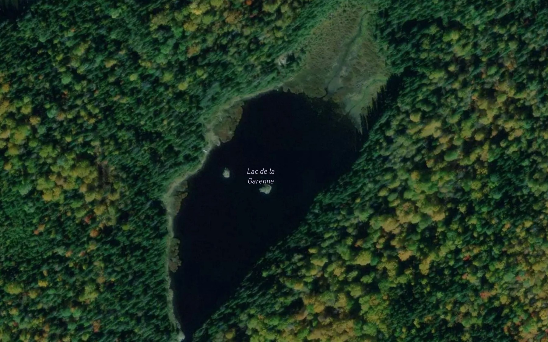 Satellite map of the Lac de la Garenne