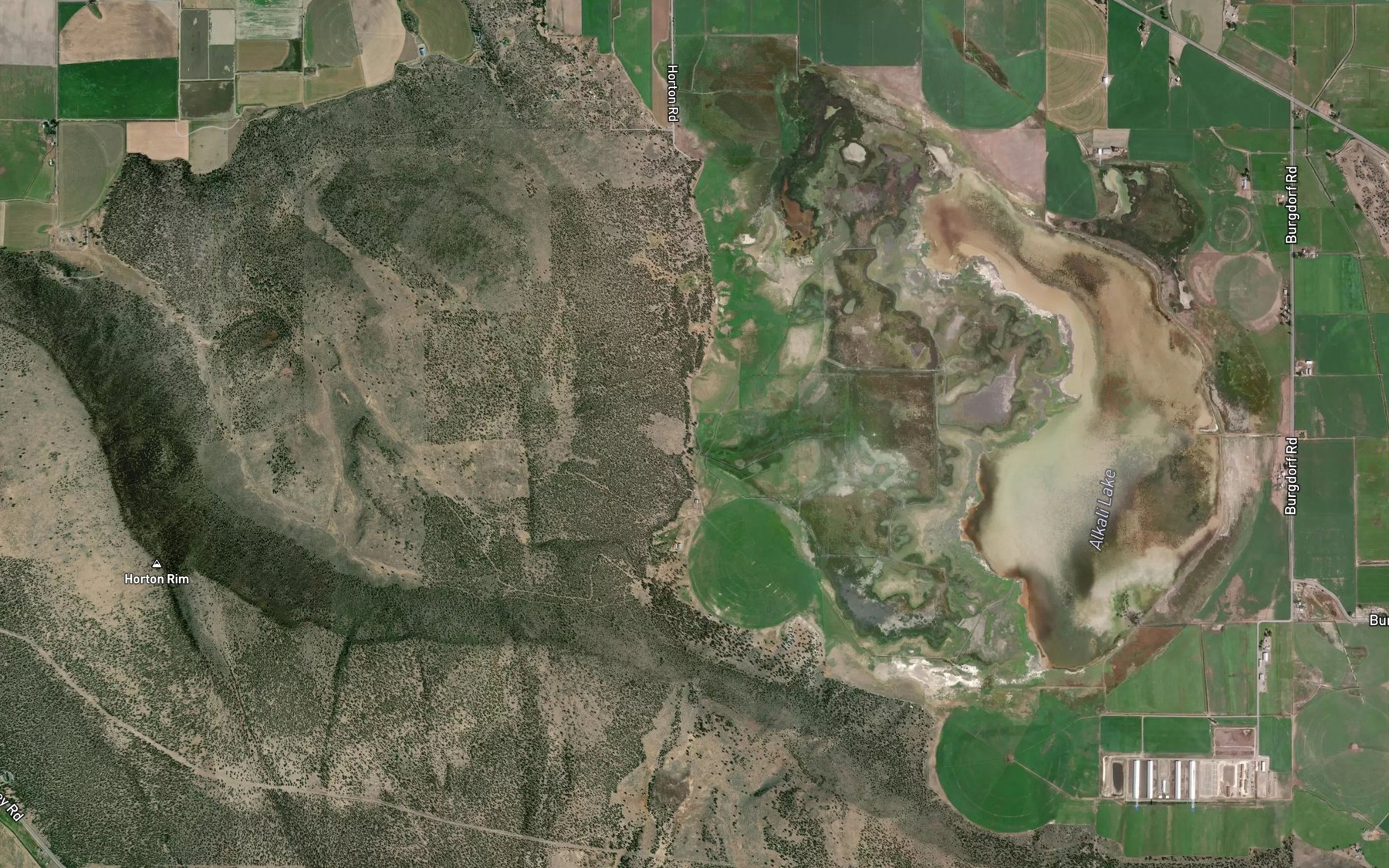 Satellite map of the Shook Springs