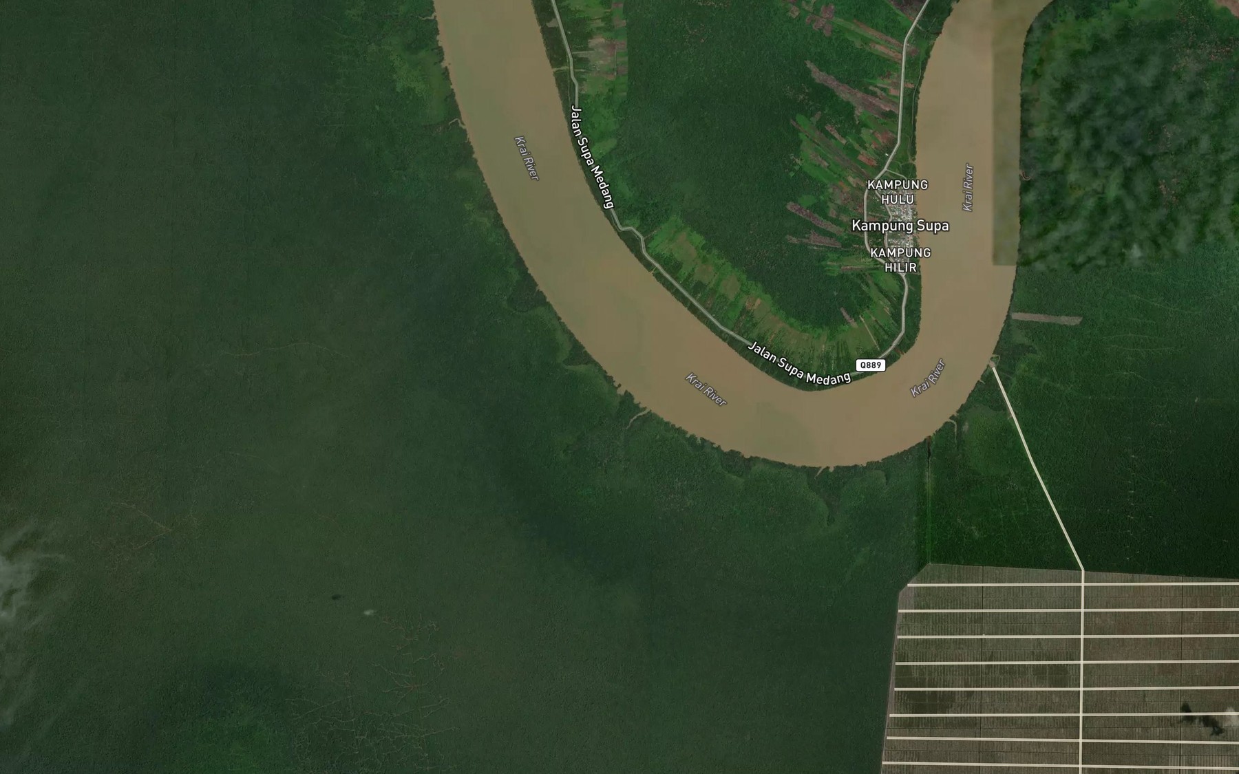 Satellite map of the Sungai Empelai