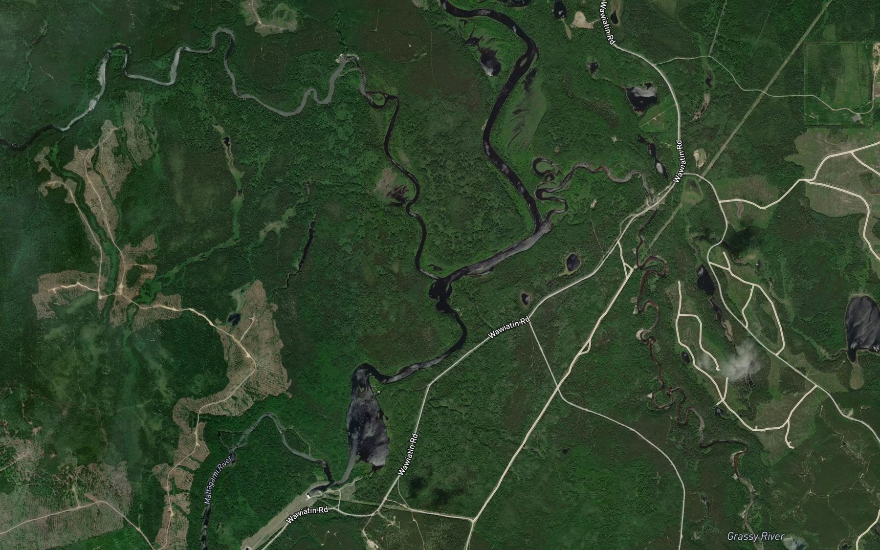 Satellite map of the Tatachikapika River