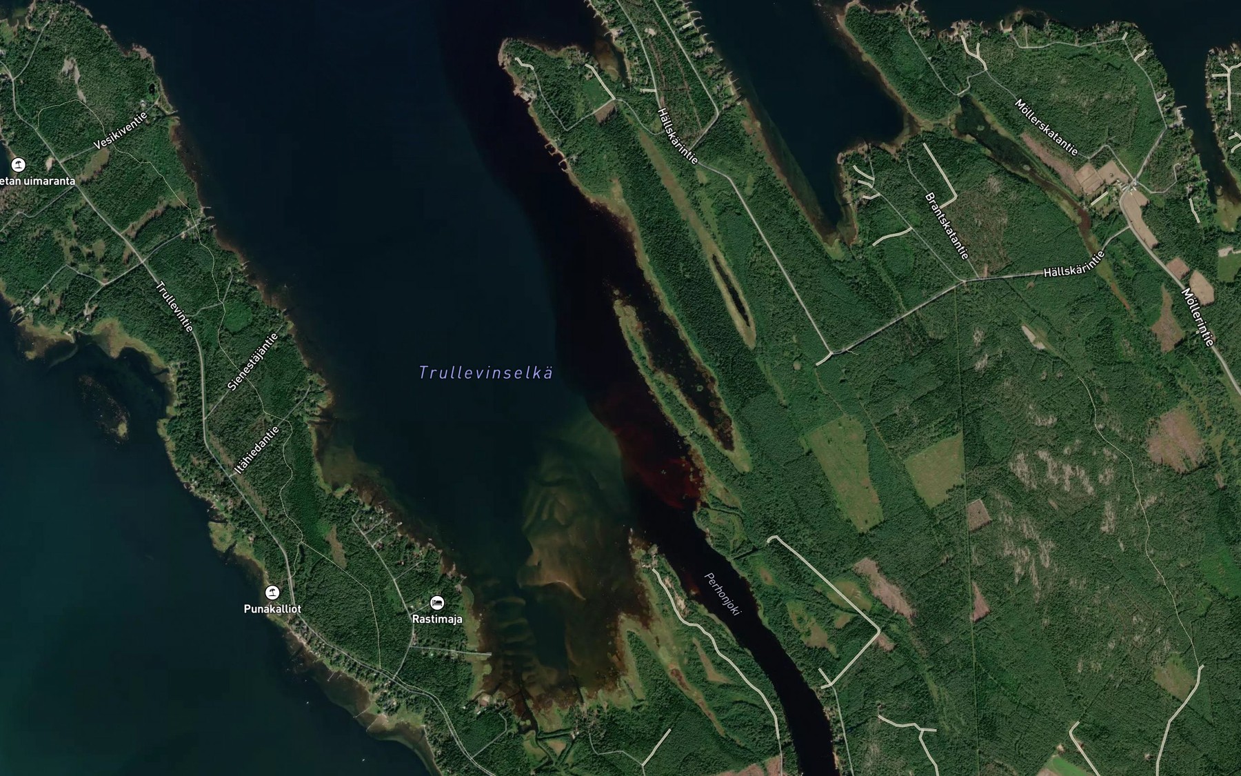 Satellite map of the Trullofjarden