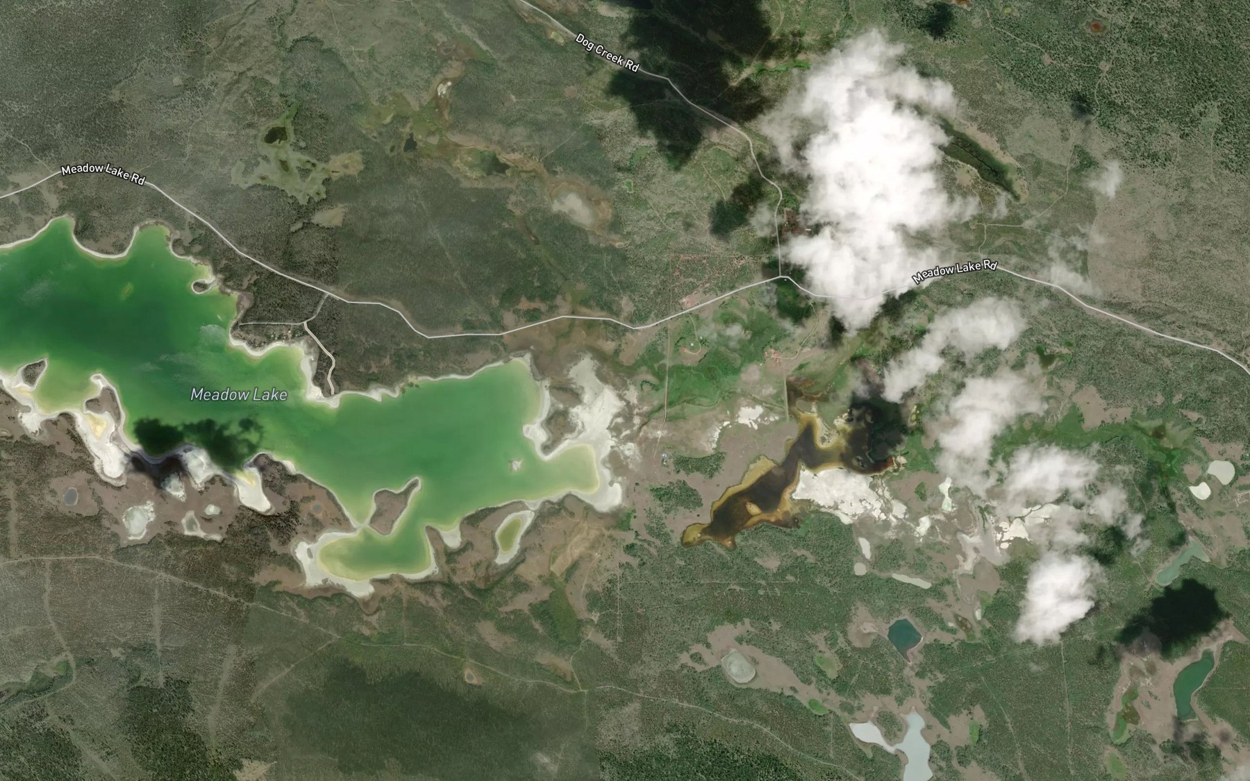 Satellite map of the Copper Johnny Creek