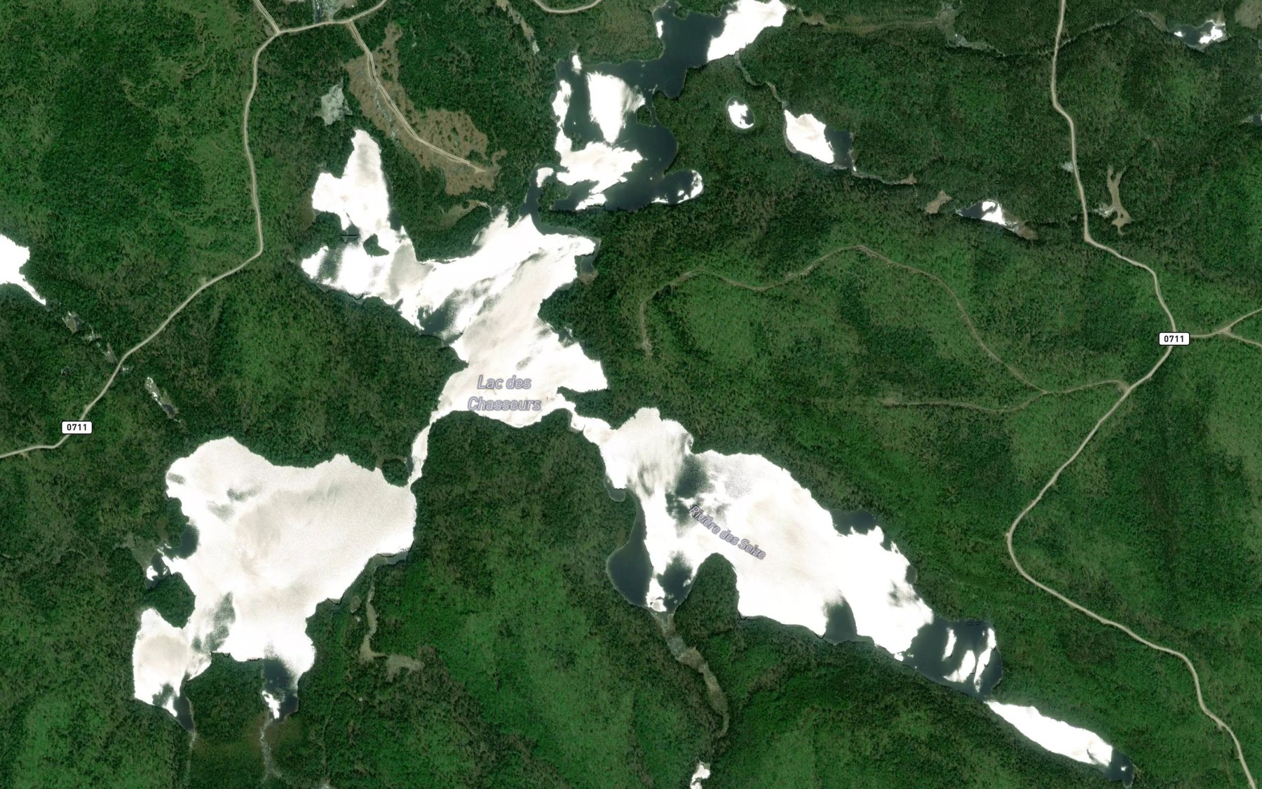Satellite map of the Lac des Chasseurs