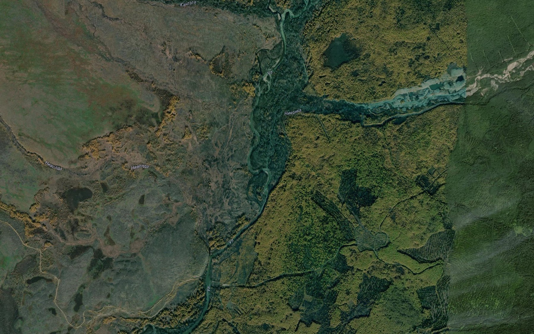 Satellite map of the Nikonka