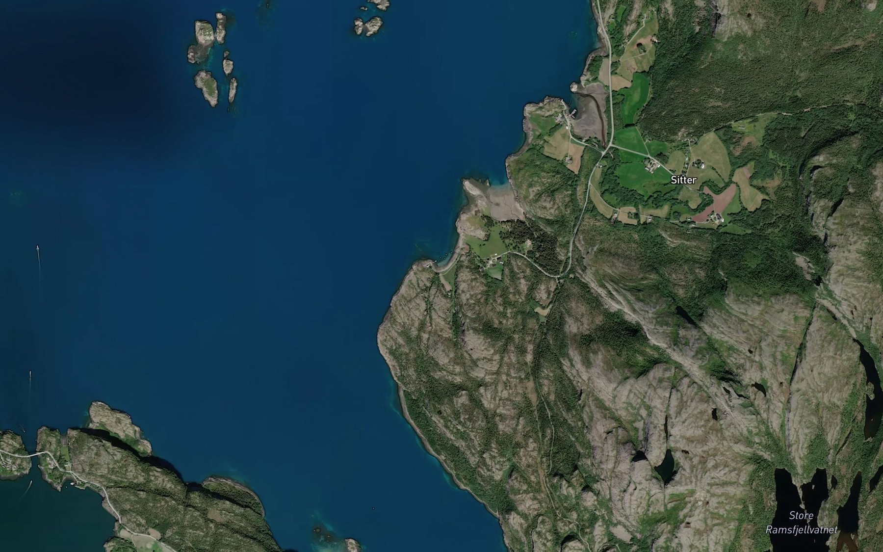 Satellite map of the Vika