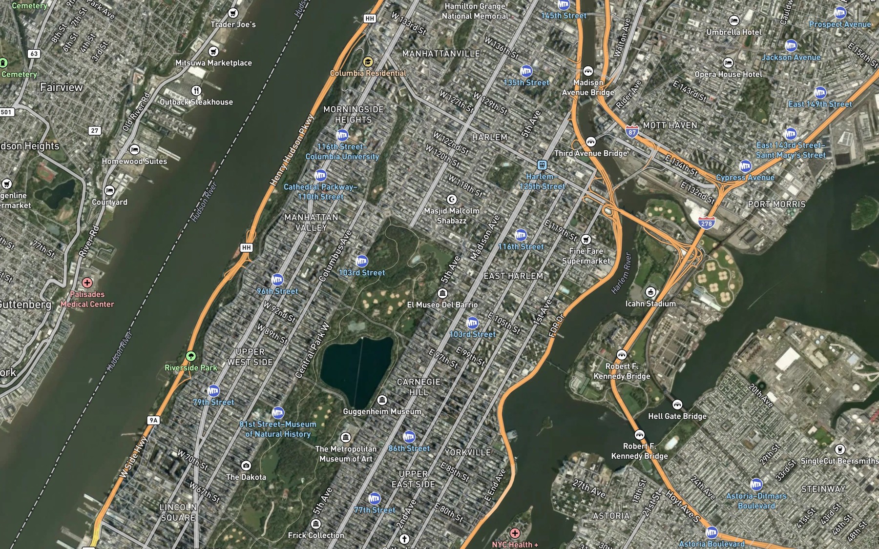 Satellite map of the Spot 3