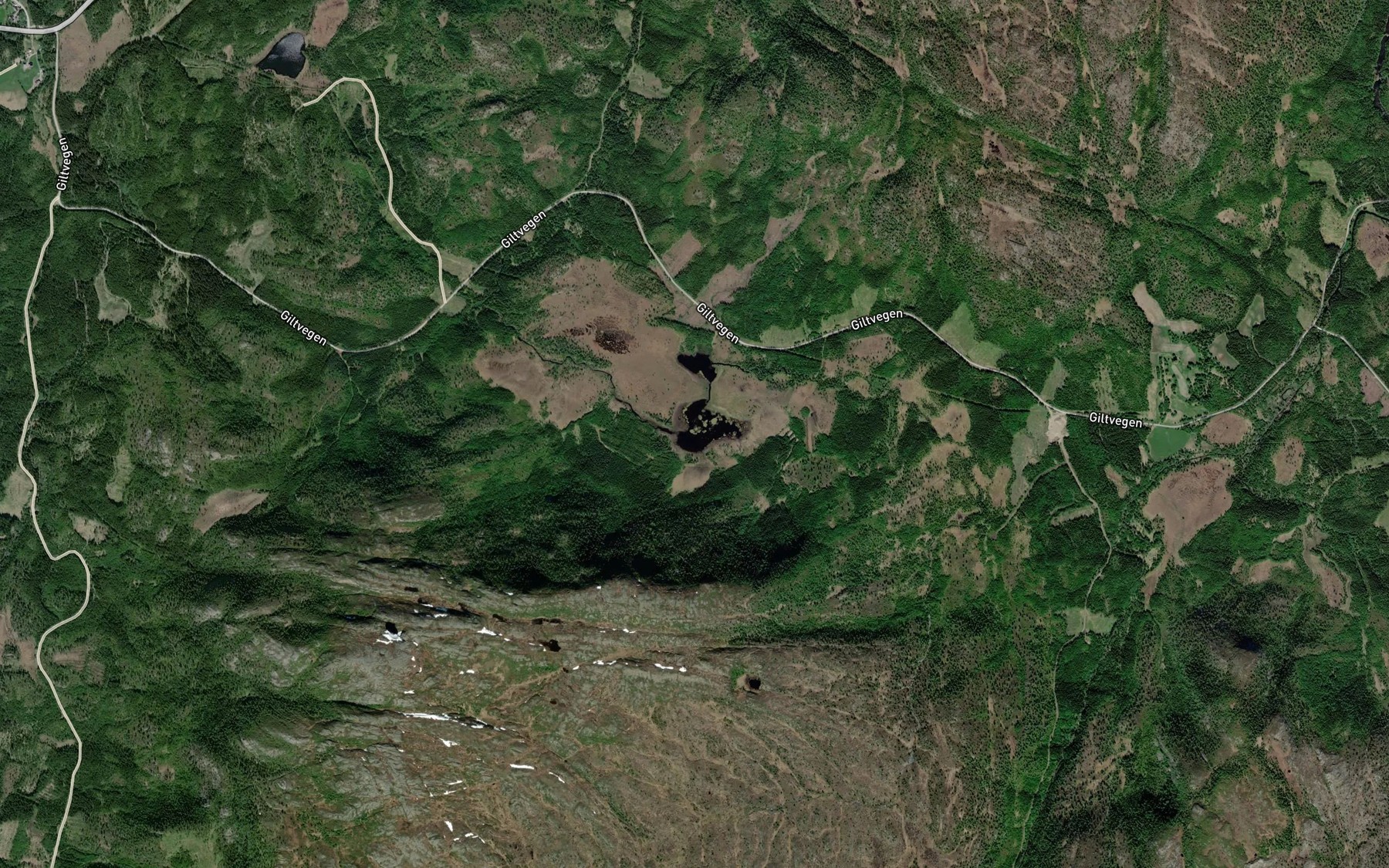 Satellite map of the Aursundlitjerna
