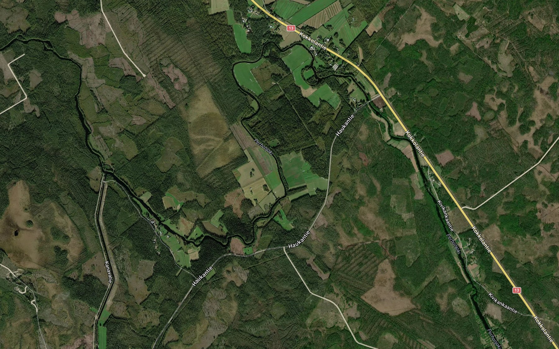 Satellite map of the Tikkasuvanto