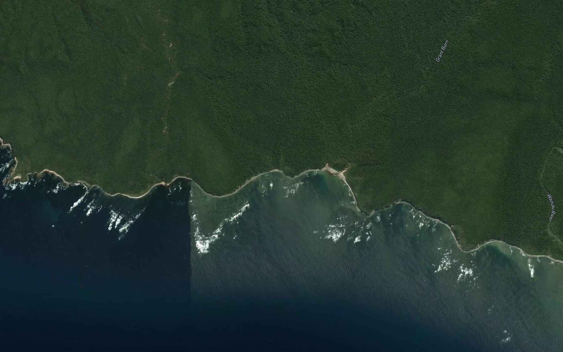 Satellite map of the Knife and Steel Harbour