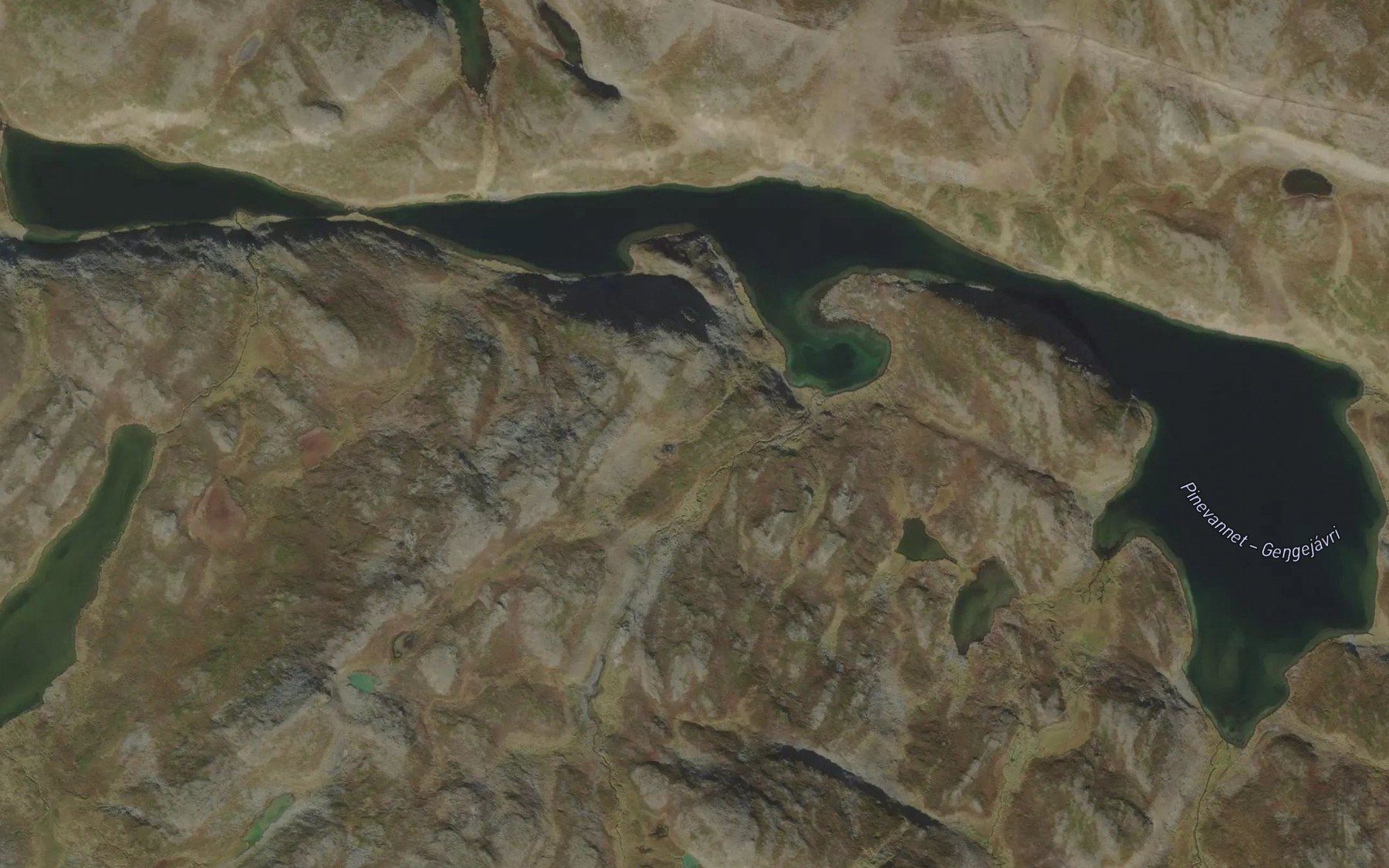 Satellite map of the Pinevannet