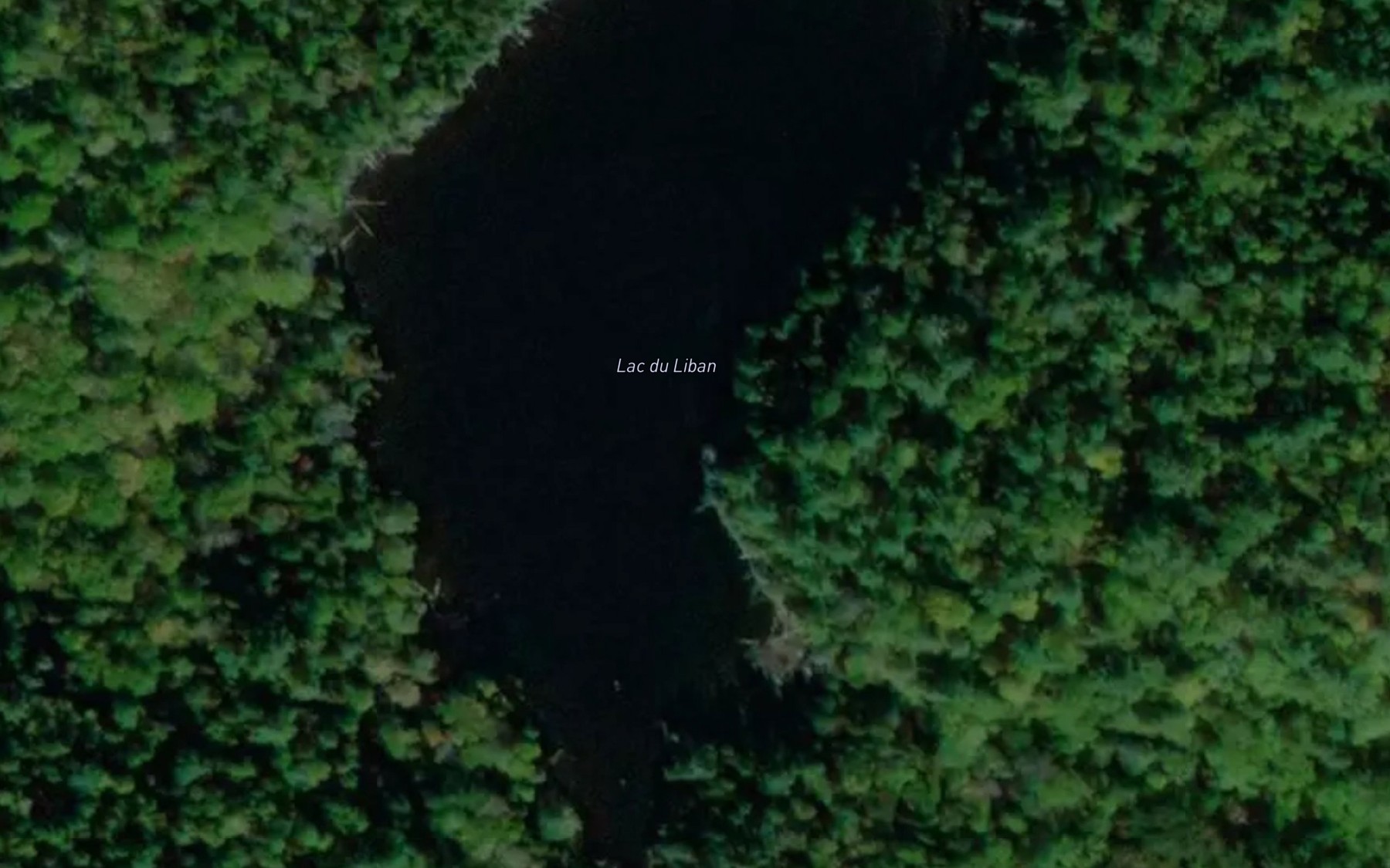 Satellite map of the Lac du Liban