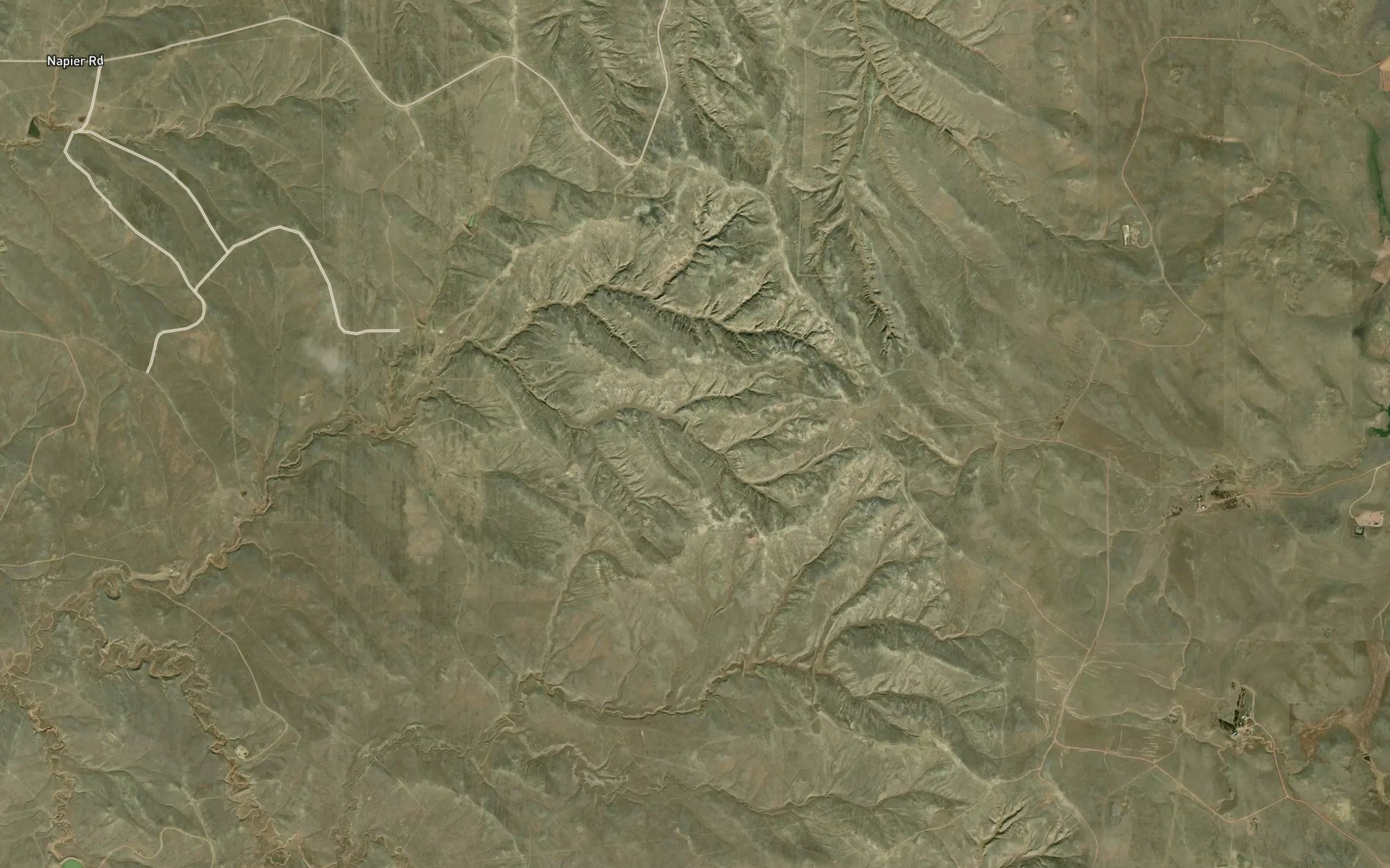 Satellite map of the Arno Spring Reservoir