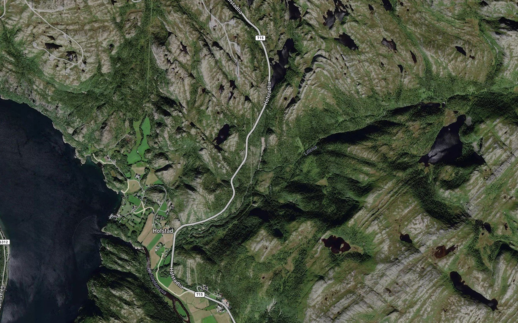 Satellite map of the Kuppulskardbekken