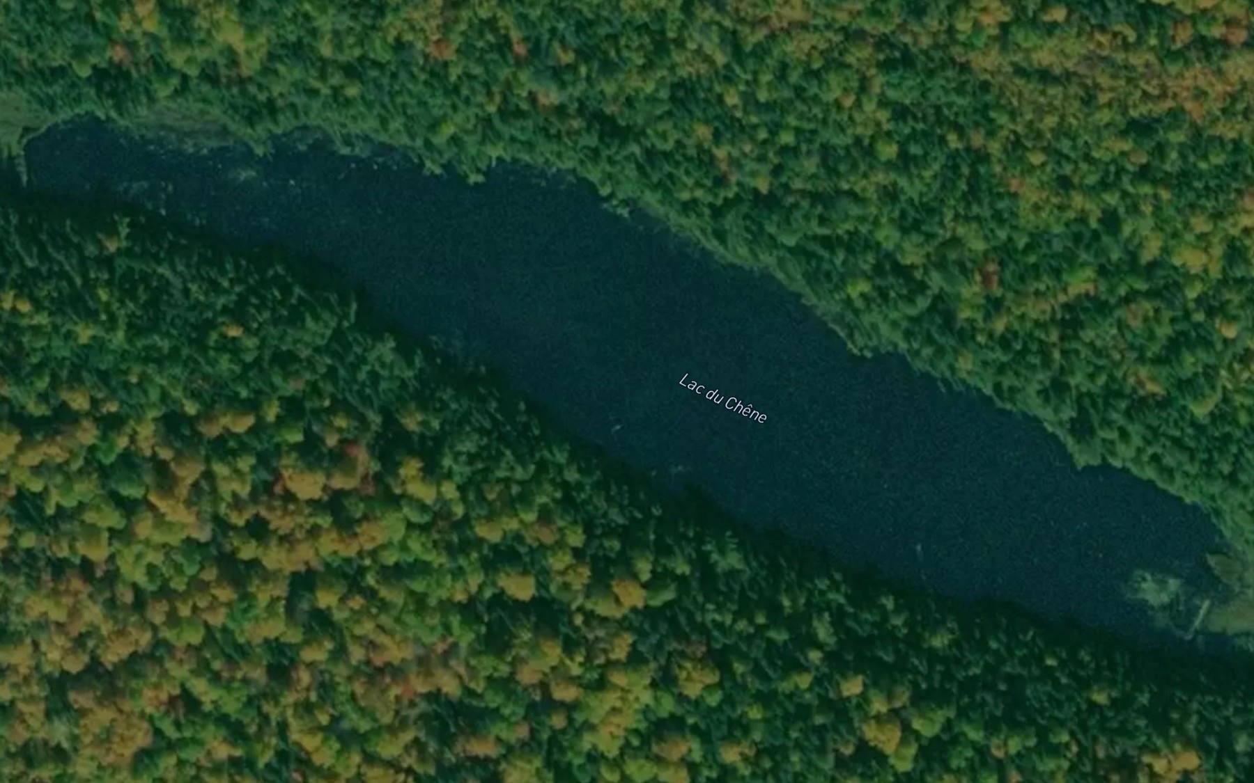 Satellite map of the Lac du Chene