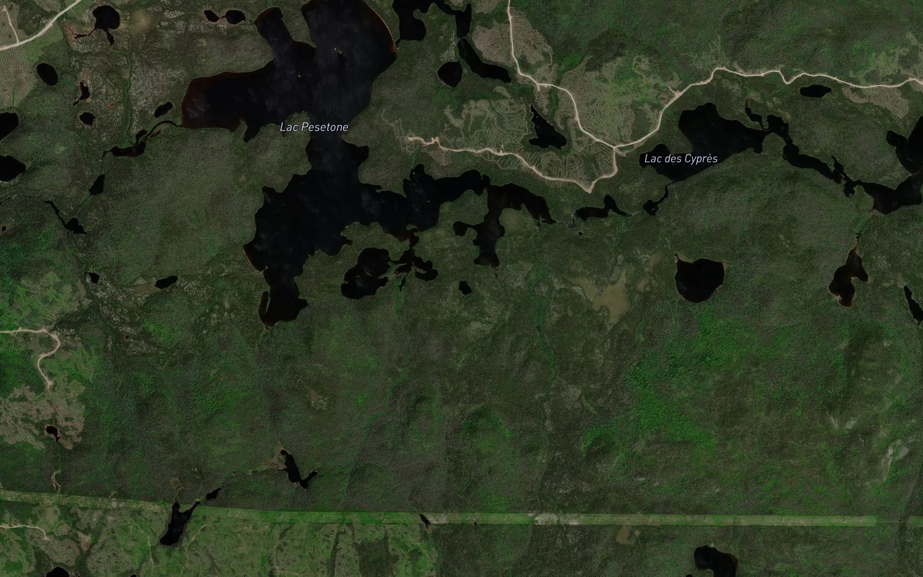 Satellite map of the Lac Benoit