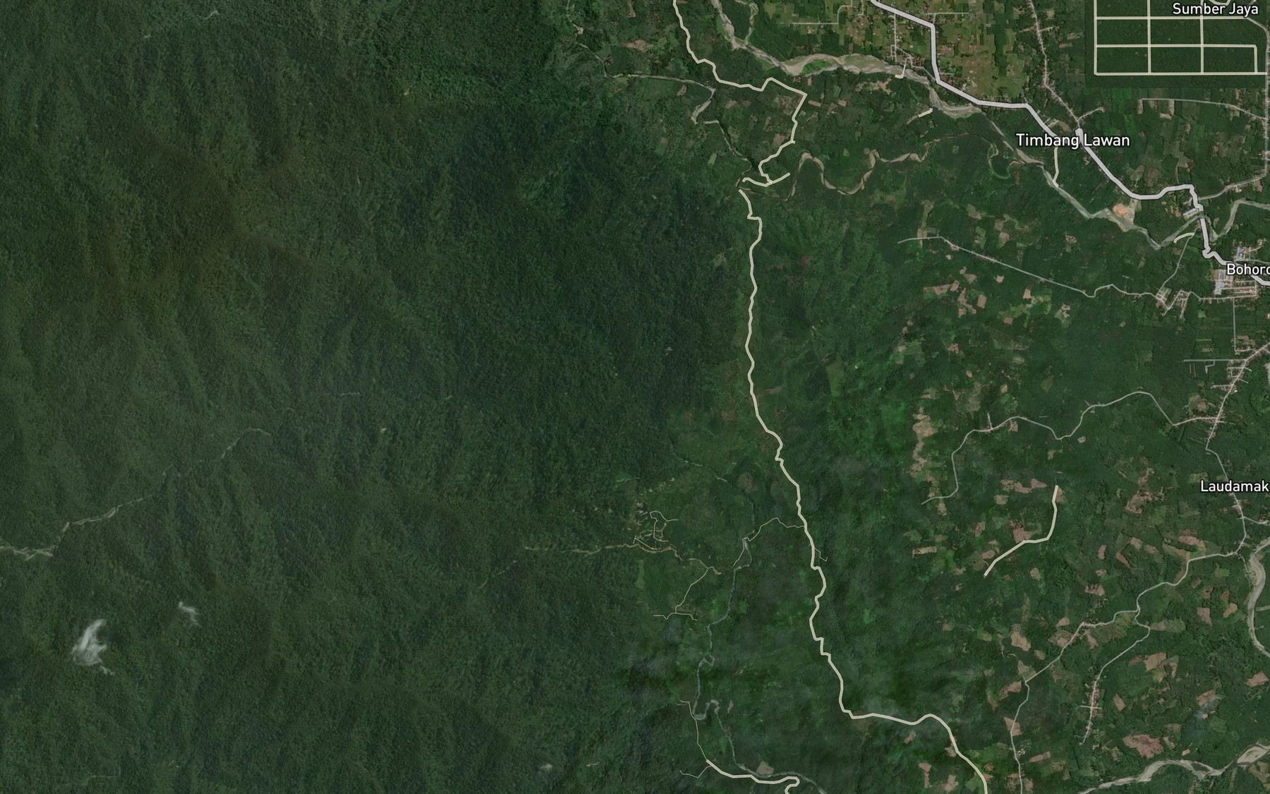Satellite map of the Lau Berkail
