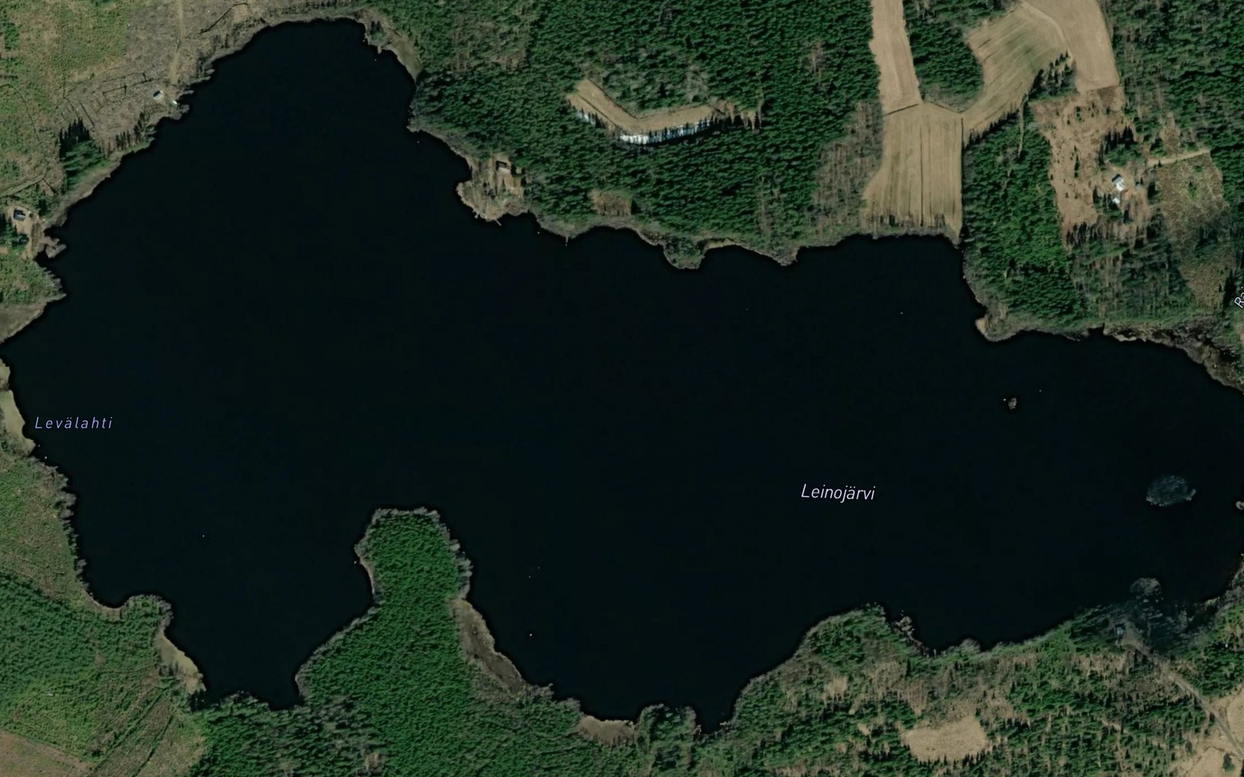 Satellite map of the Levalahti