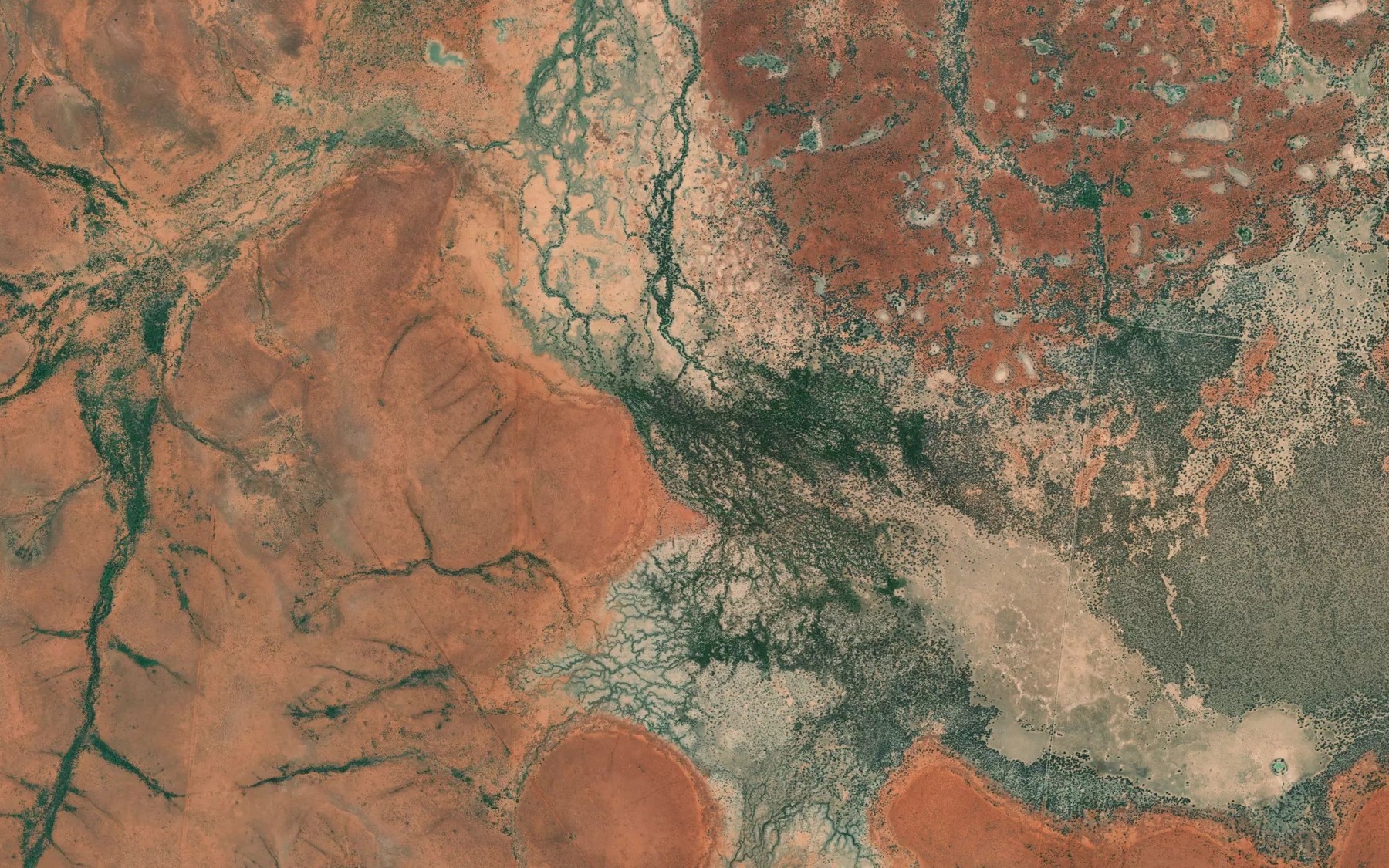 Satellite map of the Mulianna Creek