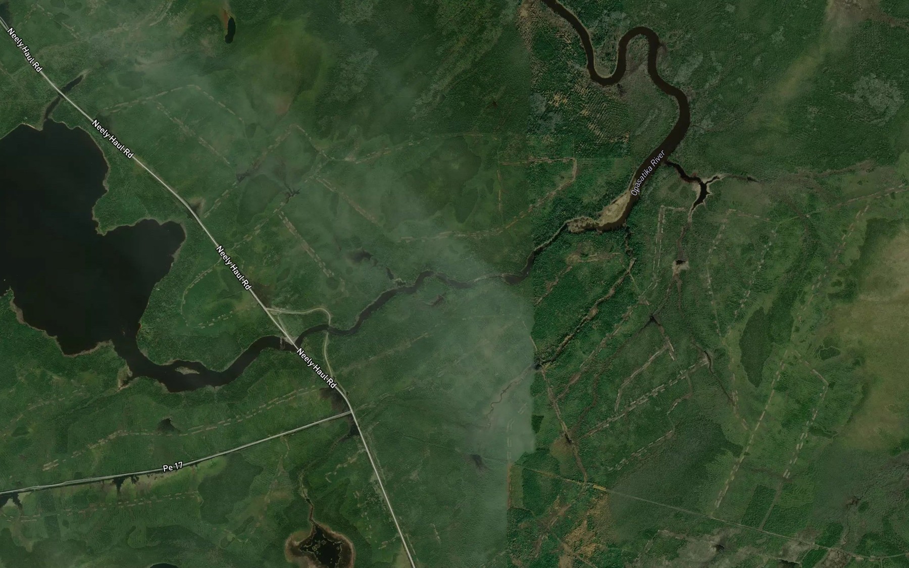 Satellite map of the Middle Philip Rapids
