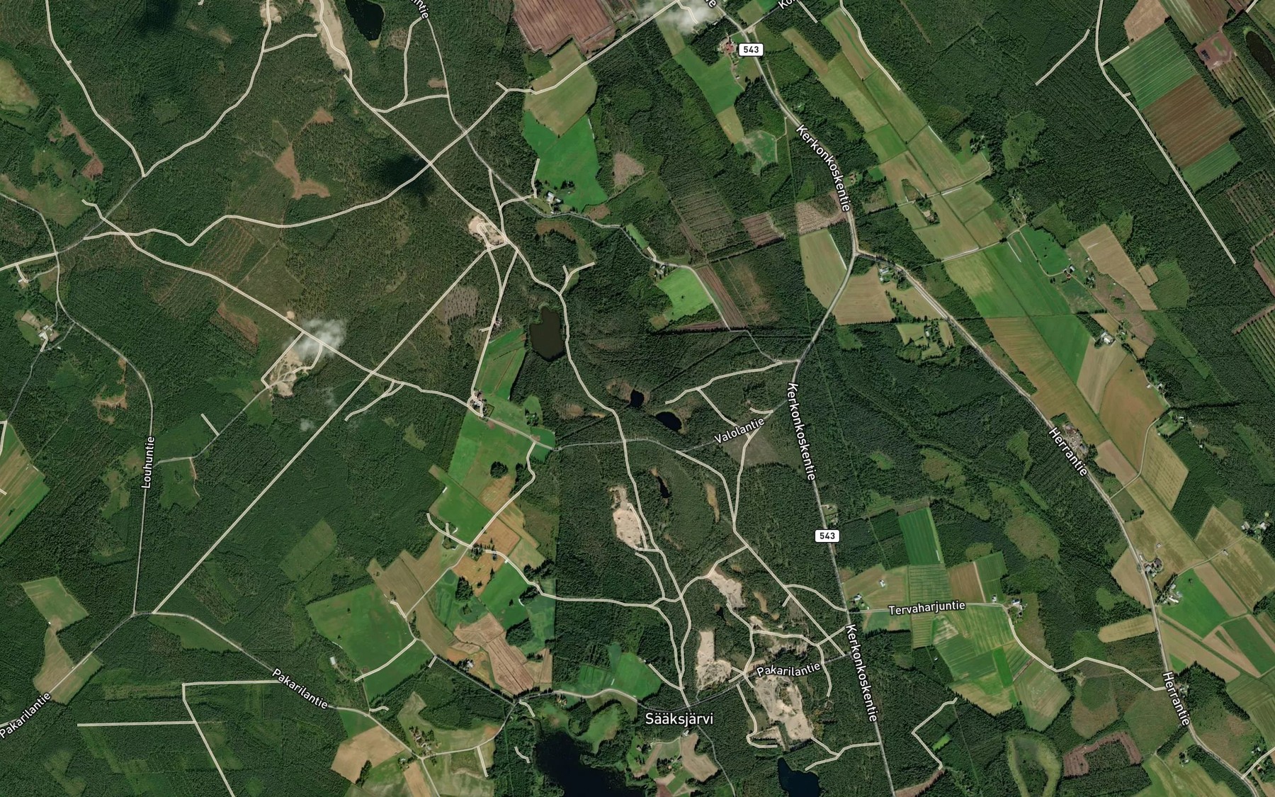 Satellite map of the Sarki-Vennamo