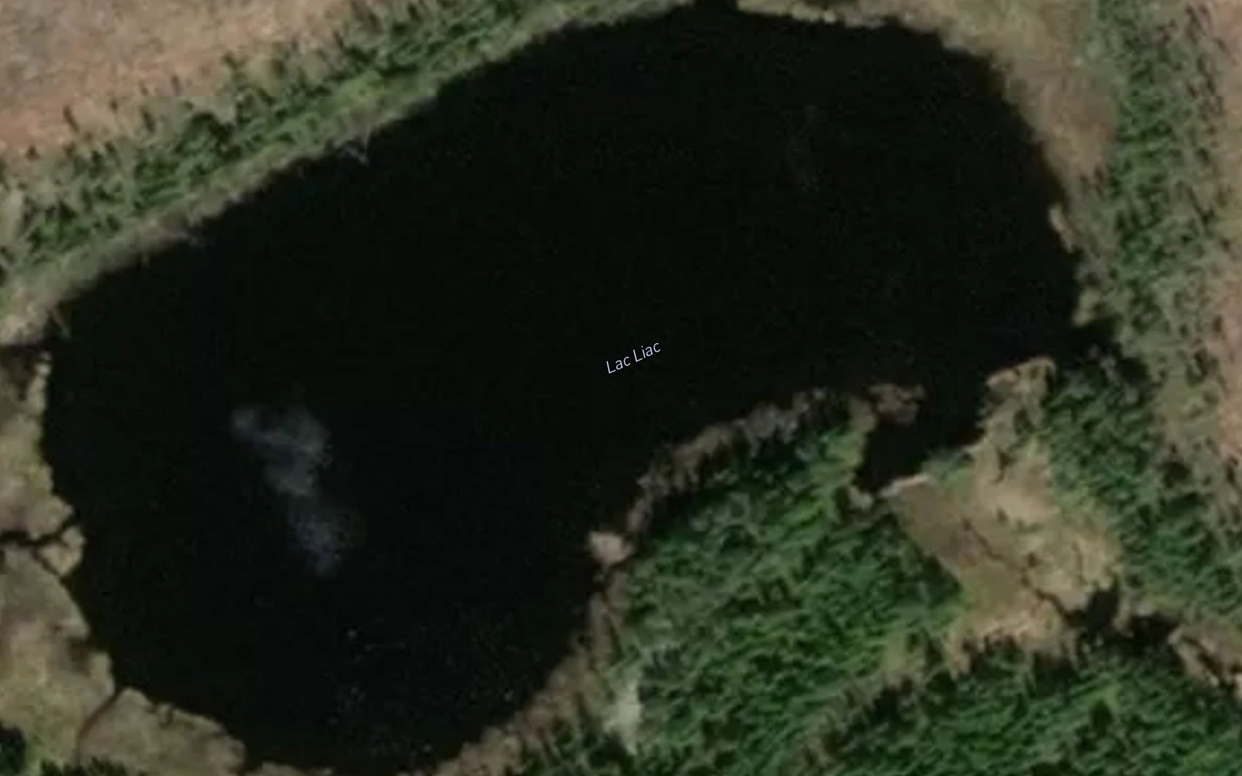 Satellite map of the Lac Liac
