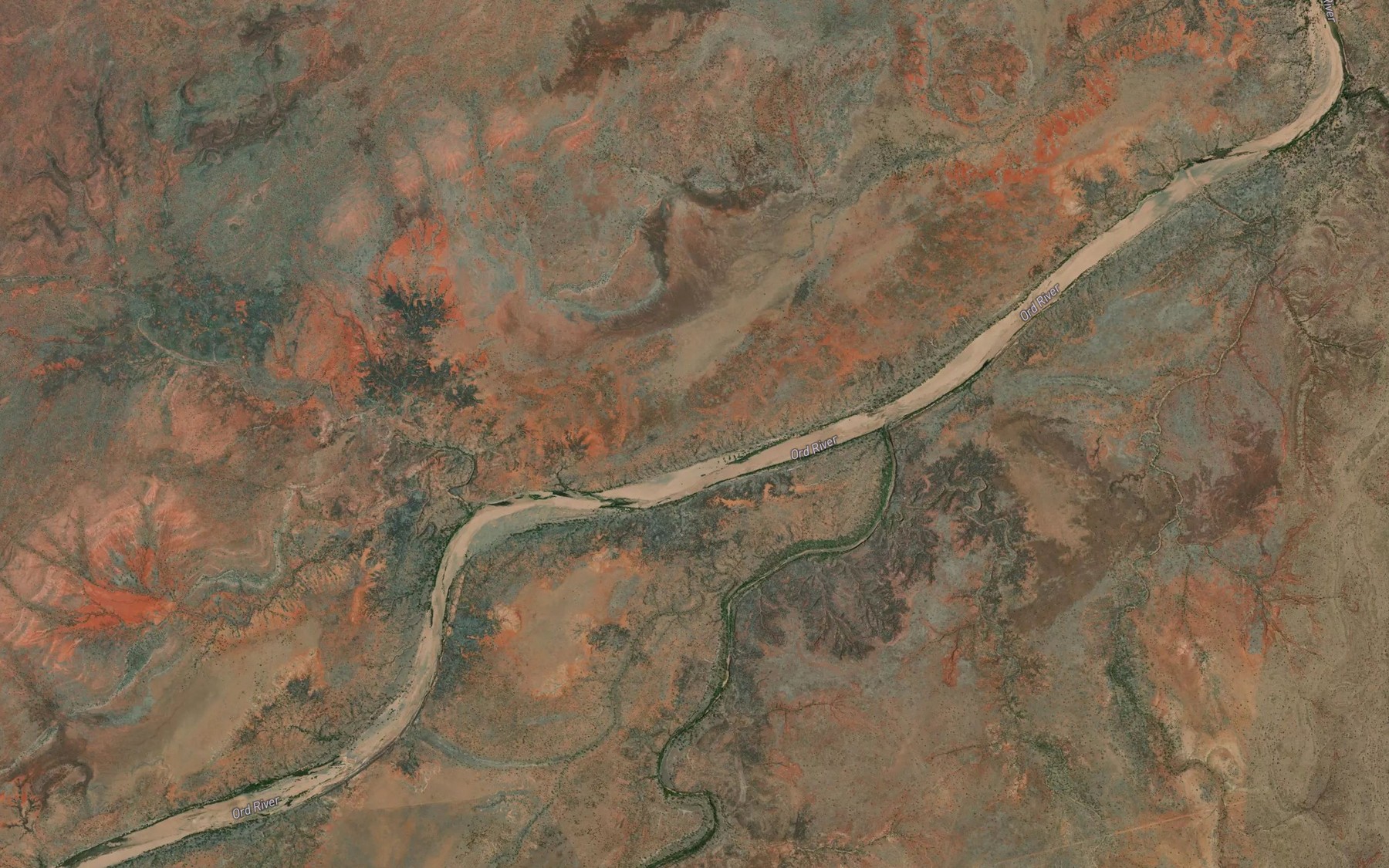 Satellite map of the Brook Creek