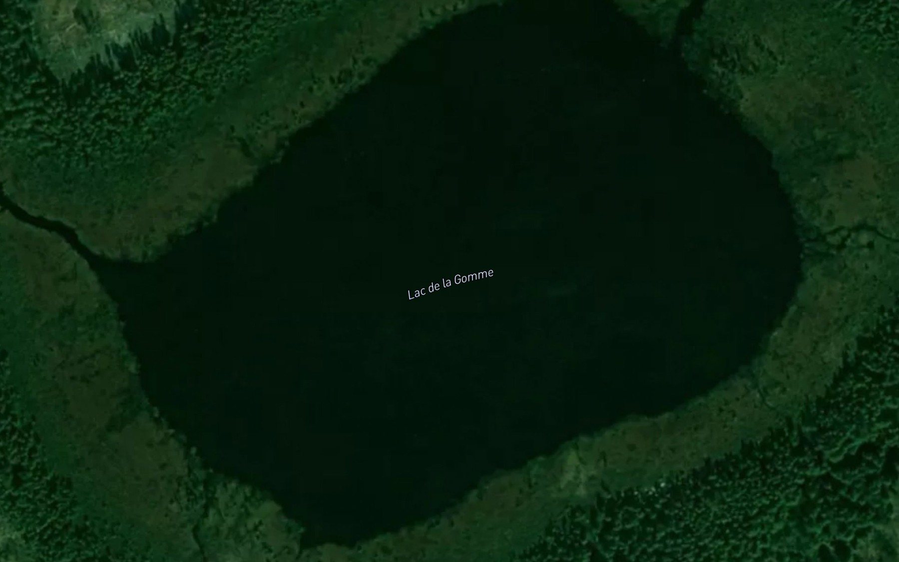 Satellite map of the Lac de la Gomme