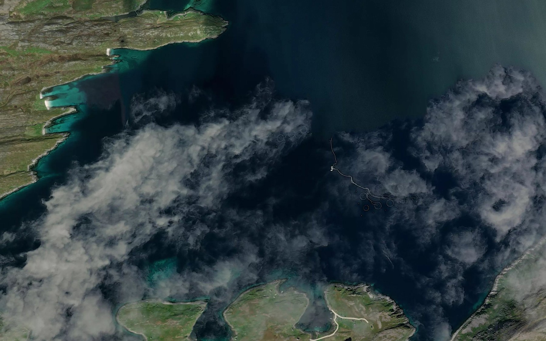 Satellite map of the Donnesfjorden